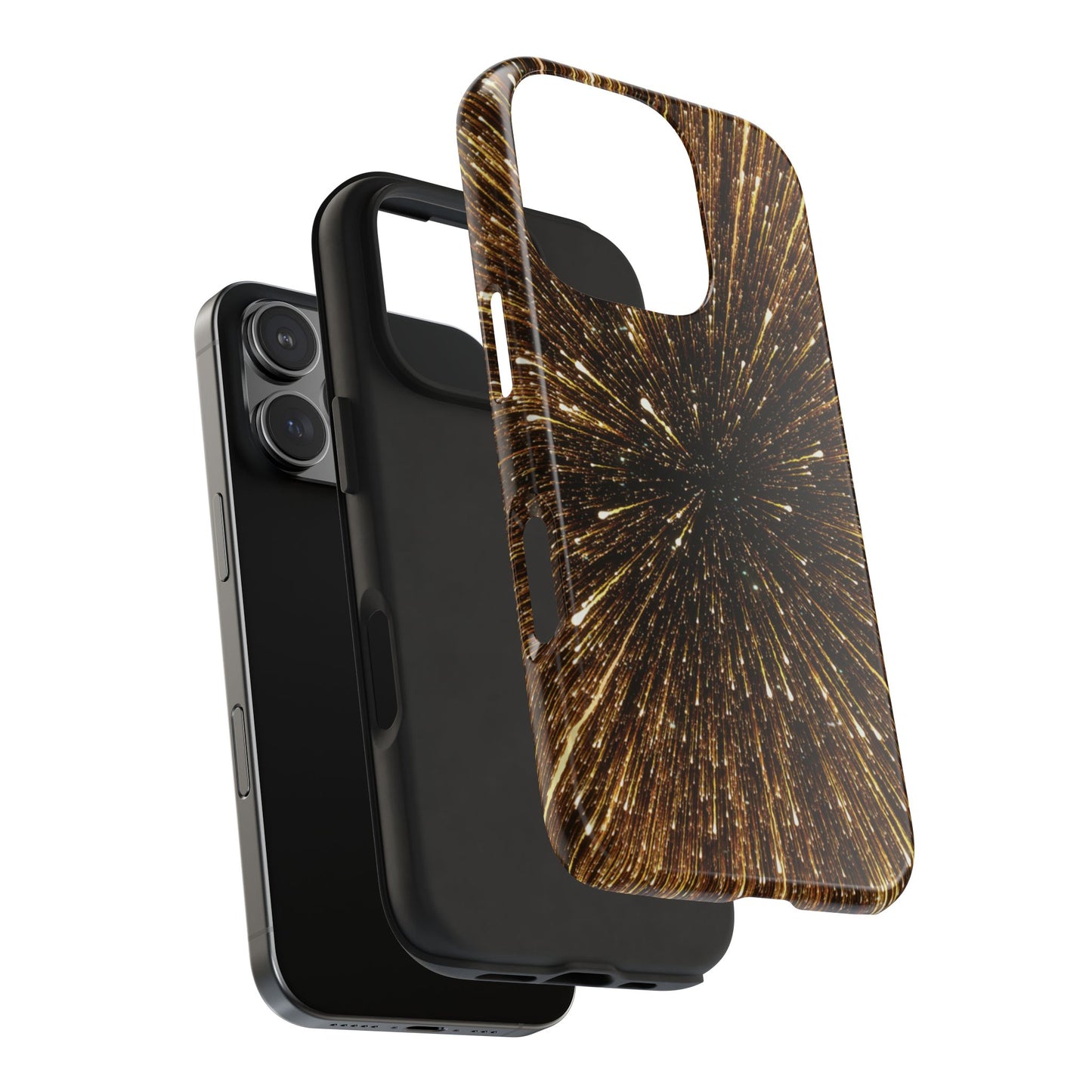 Star Burst Gold Galaxy Phone Case