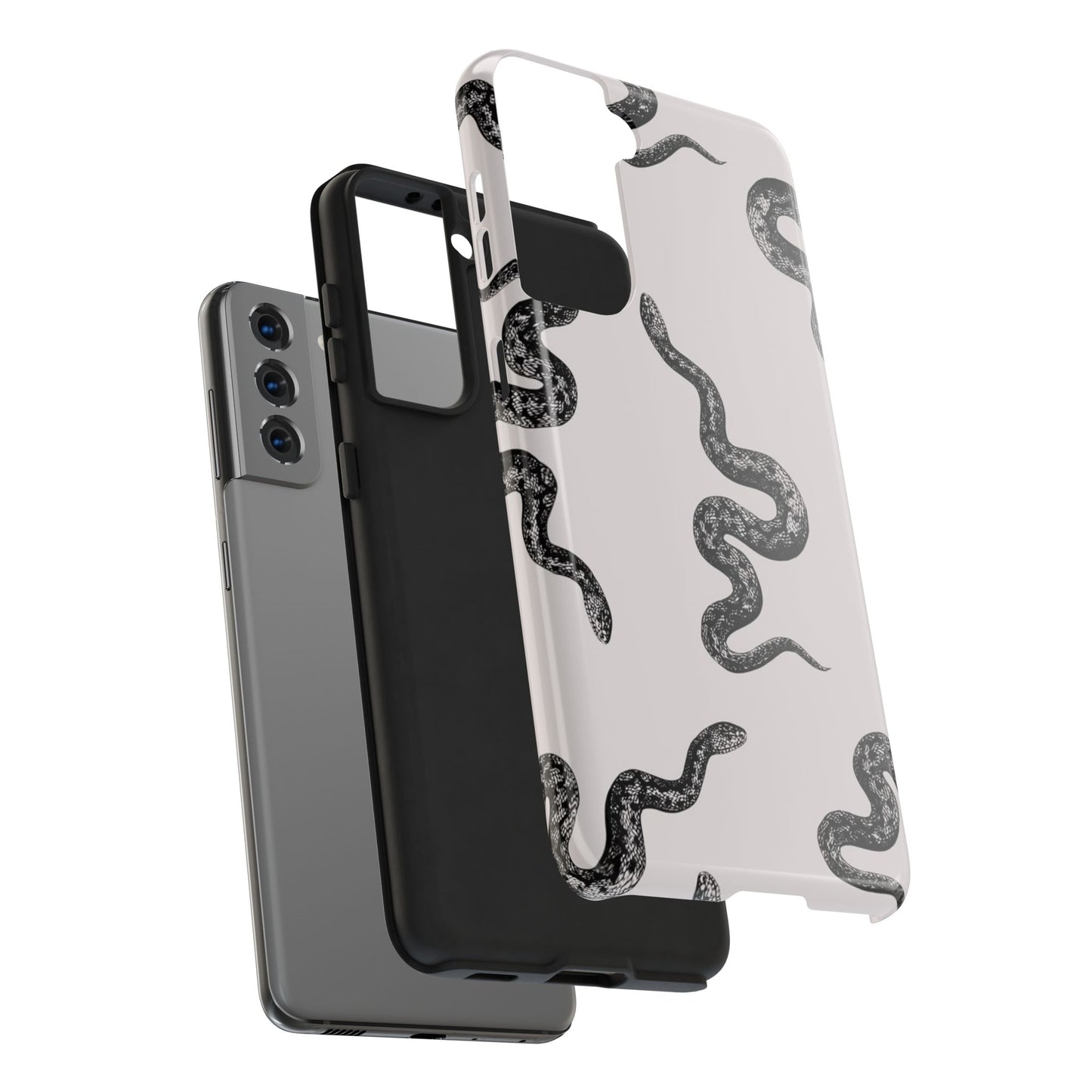 Snake Print Aesthetic Glossy Phone Case