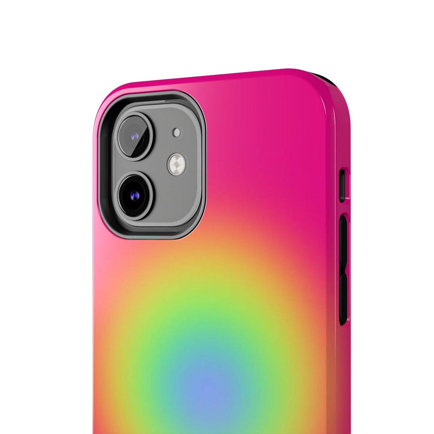Pink Aura Phone Case, Pink, Yellow, Trendy, Clean Girl Aesthetic, Preppy, Glossy Phone Case