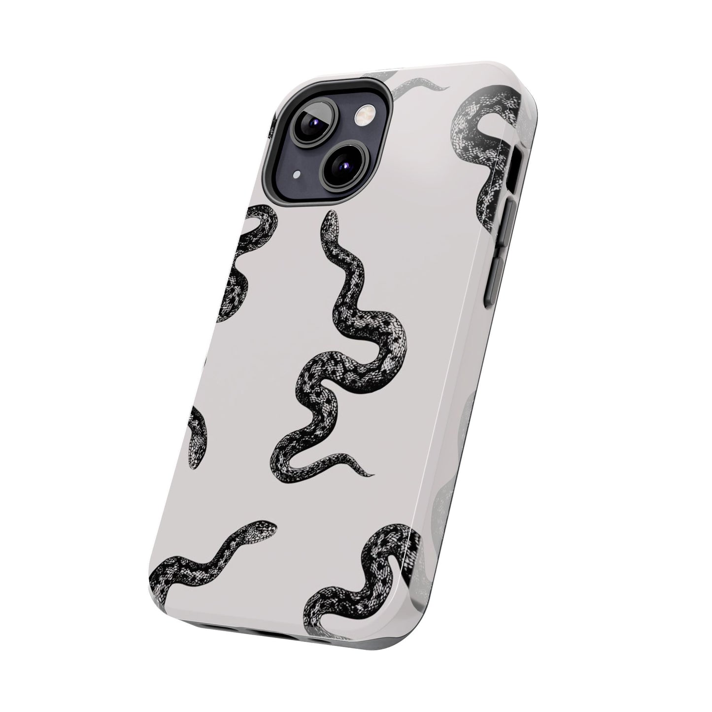 Snake Print Aesthetic Glossy Phone Case