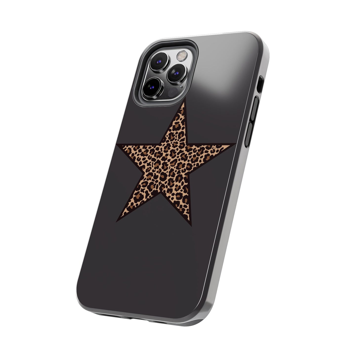 Cheetah Print Star Scandi Style Phone Case