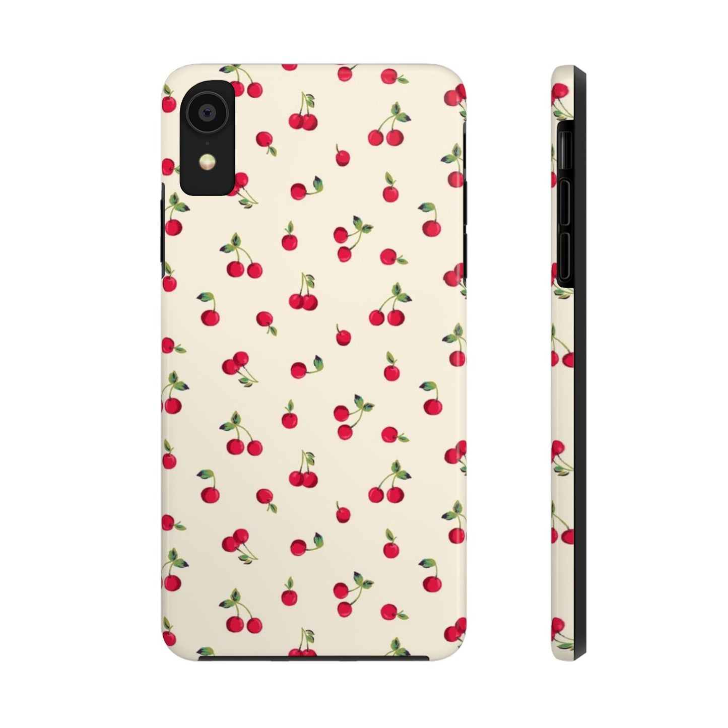 Cherry Print Glossy Phone Case, Feminine, Cutesy