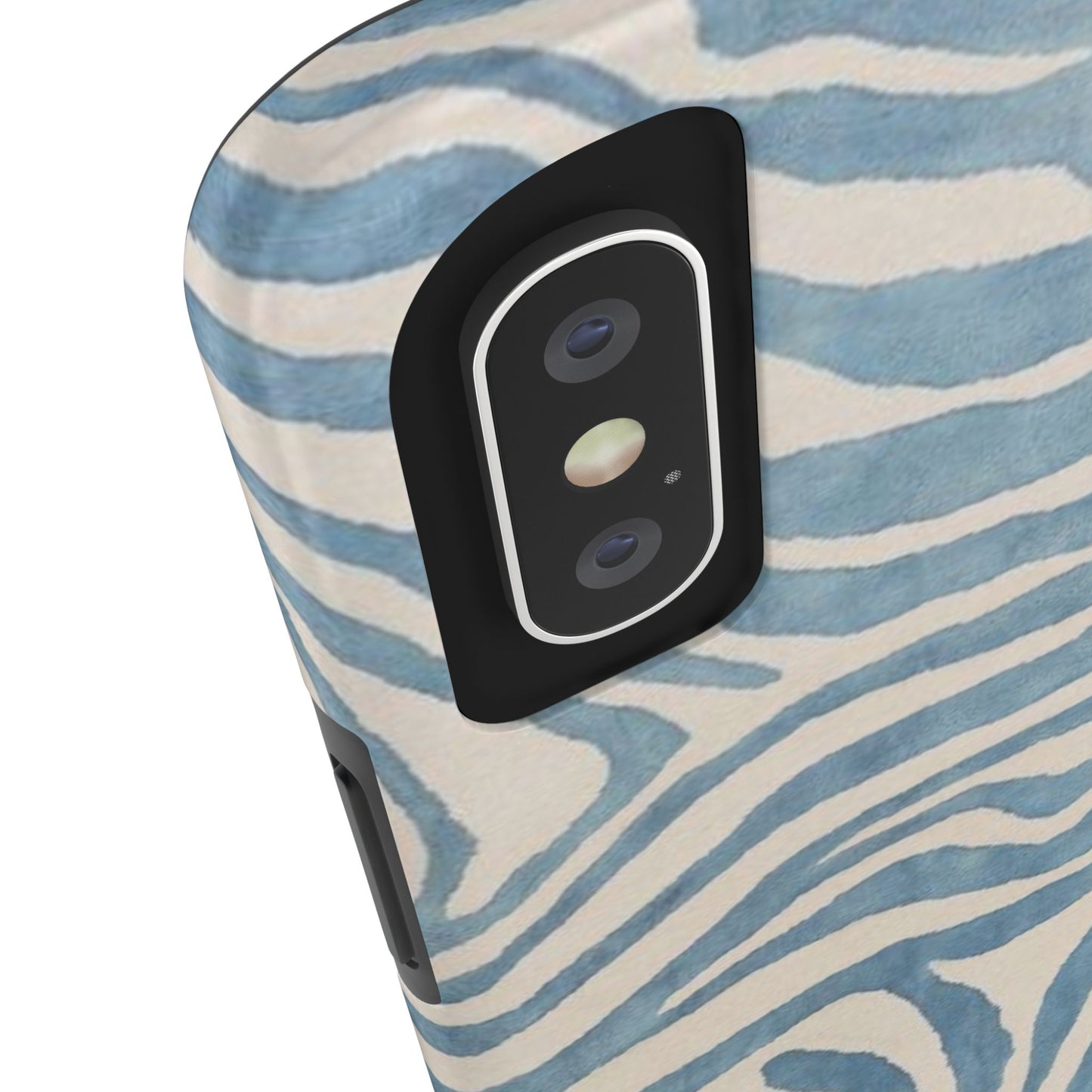 Blue Zebra Print Aesthetic Phone Case