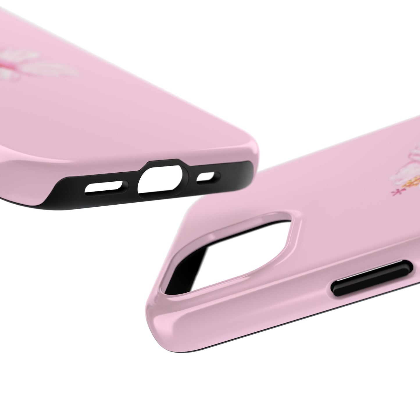 Hibiscus Flower Phone Case, Pink, Tropical, Hawaiin, Clean Girl Aesthetic, Preppy, Glossy Phone Case