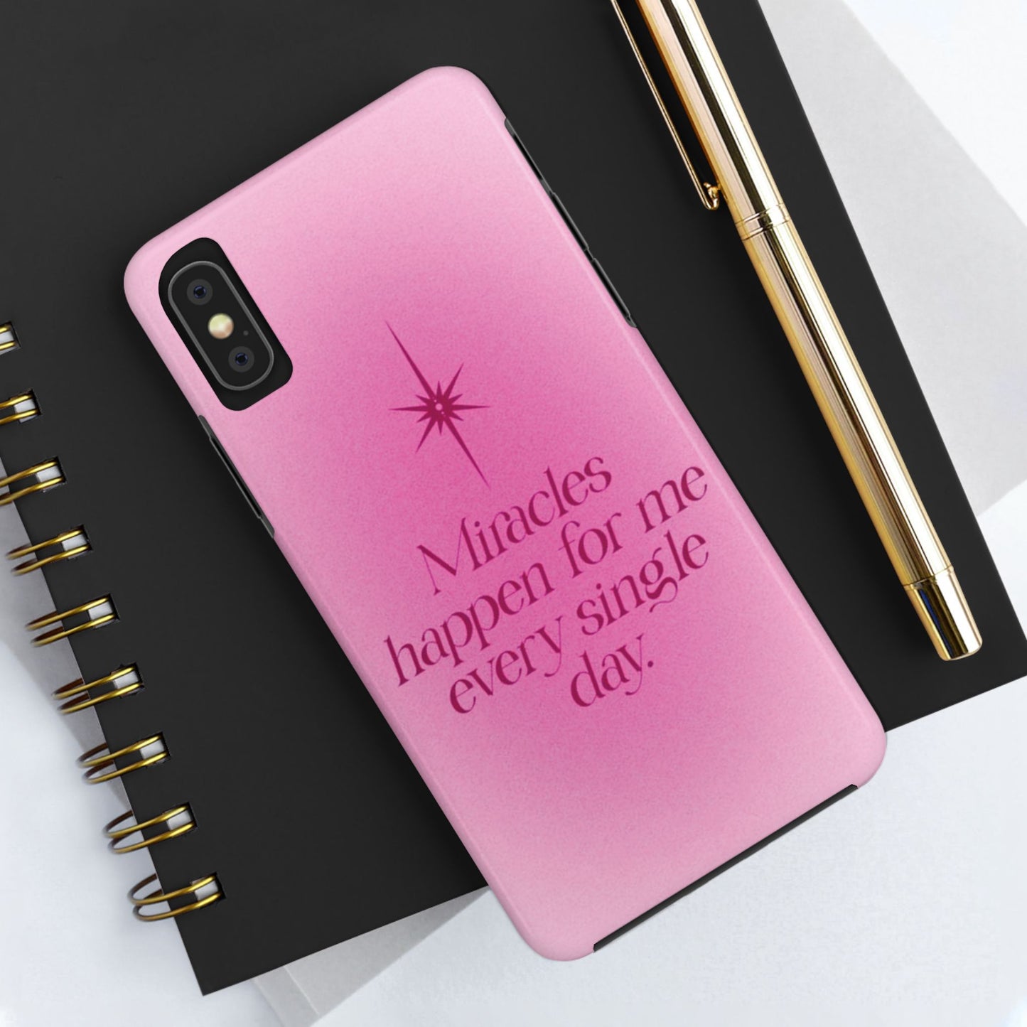 Miracles Happen Affirmation Phone Case