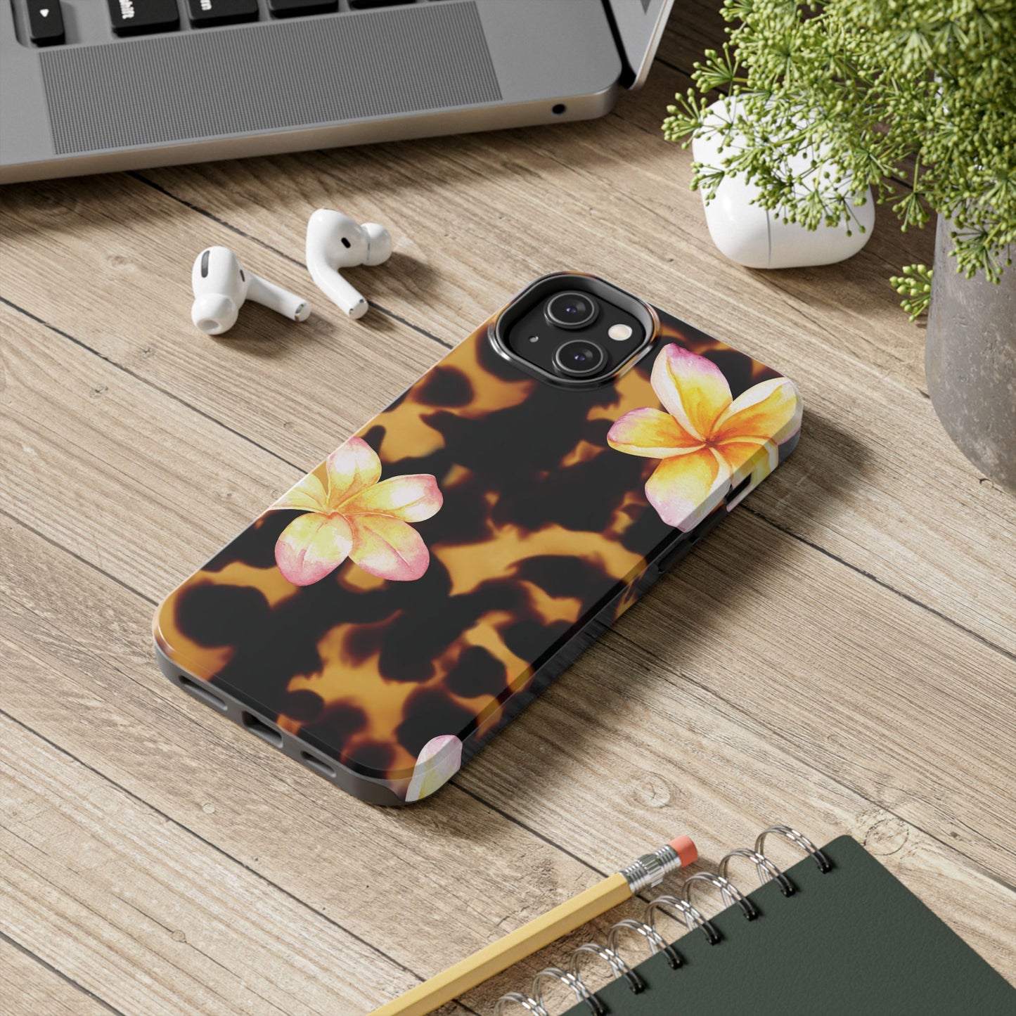Tortoise Shell Flower Phone Case