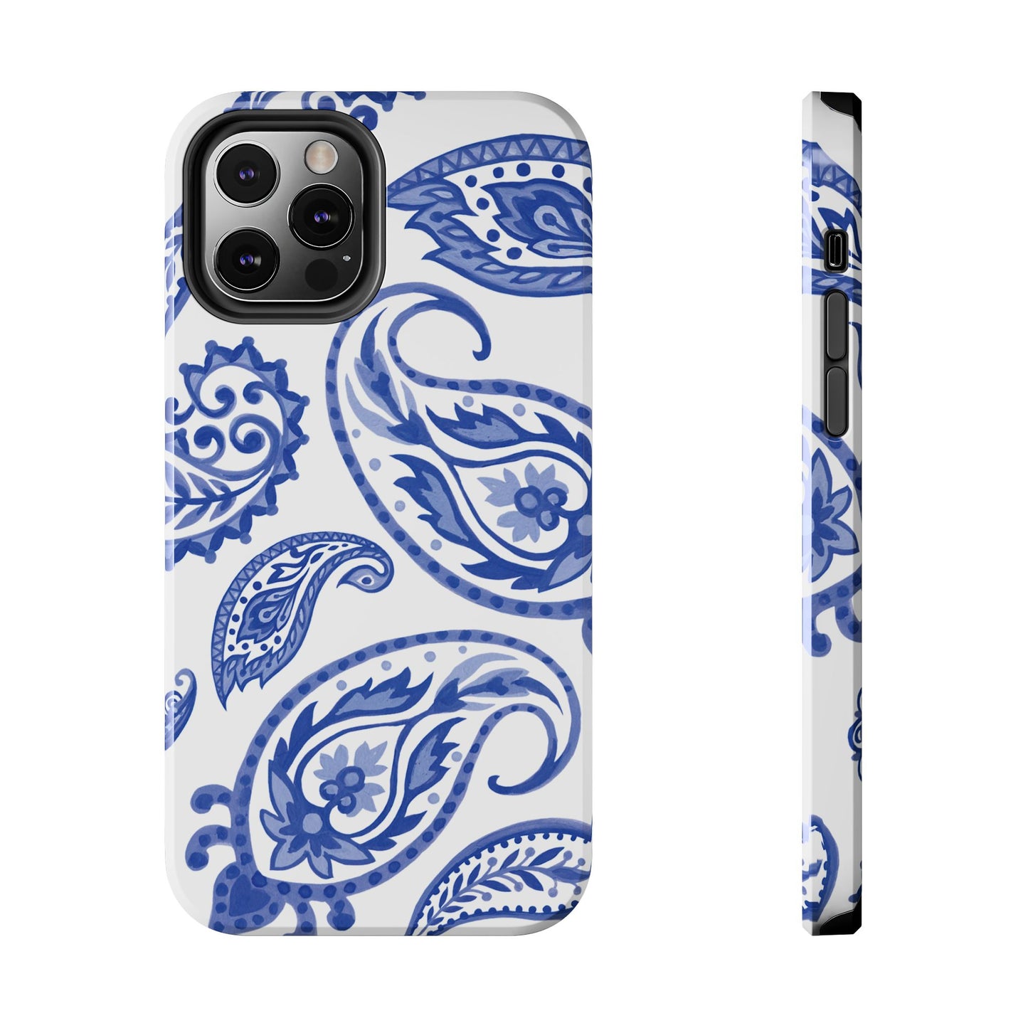 Paisley Blue and White phone case