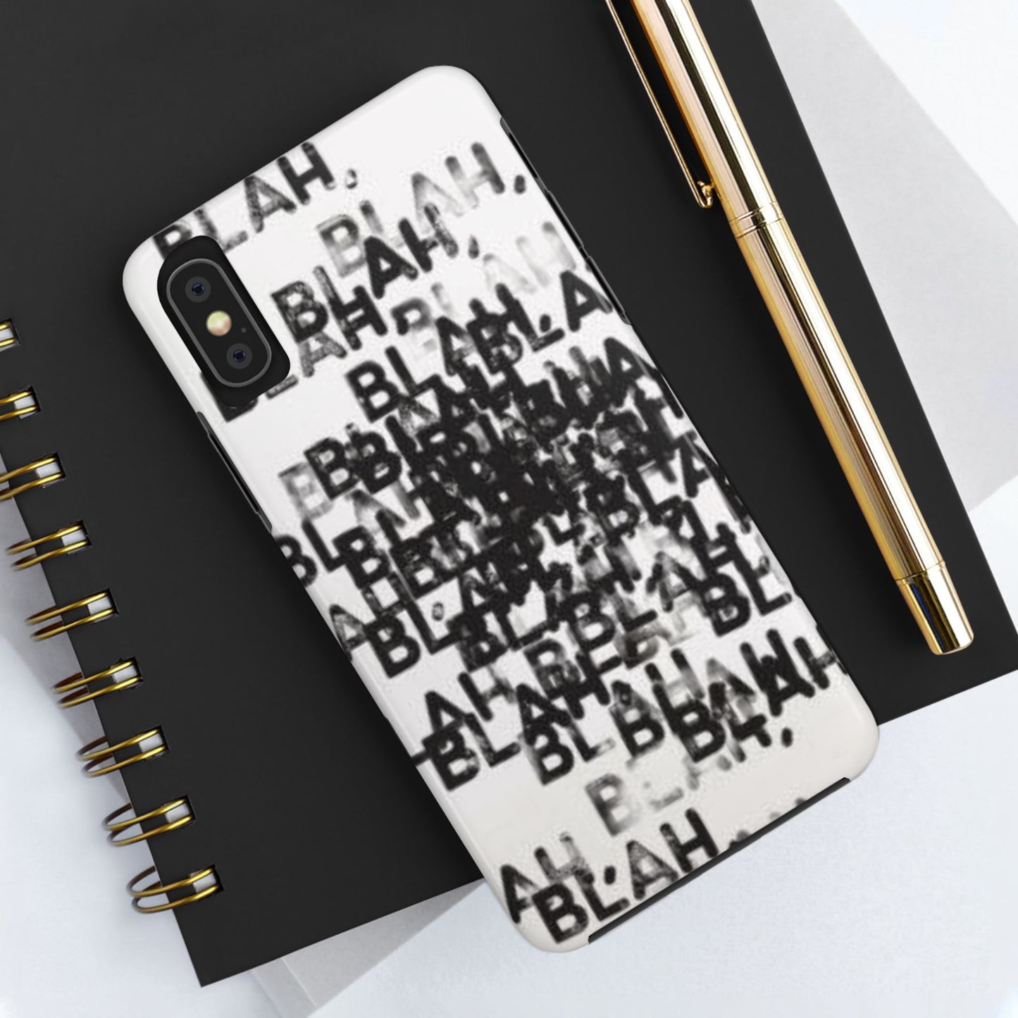 Blah Blah Blah Print Phone Case