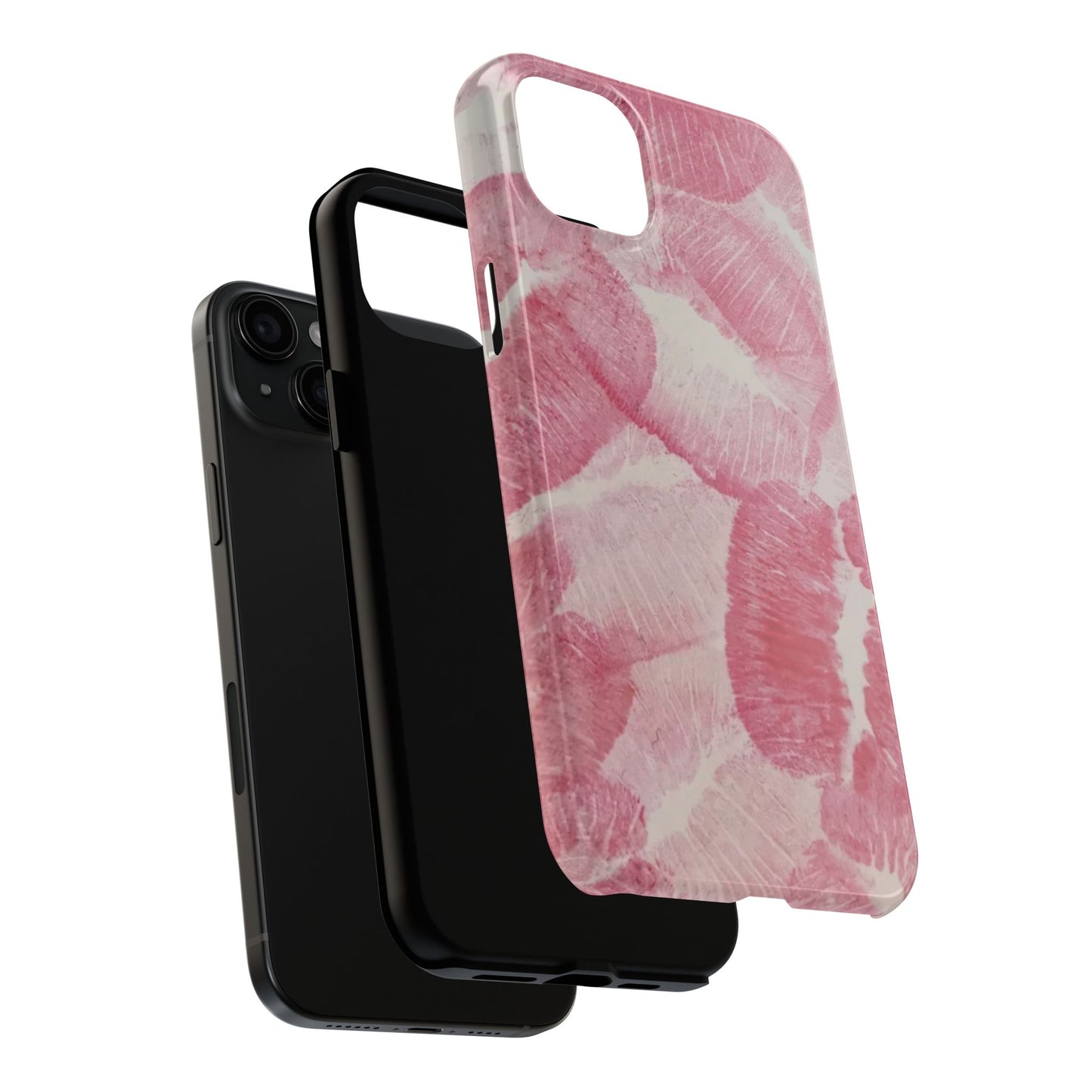 Pink Kiss Lipstick Fashion Aesthetic Glossy Phone Case