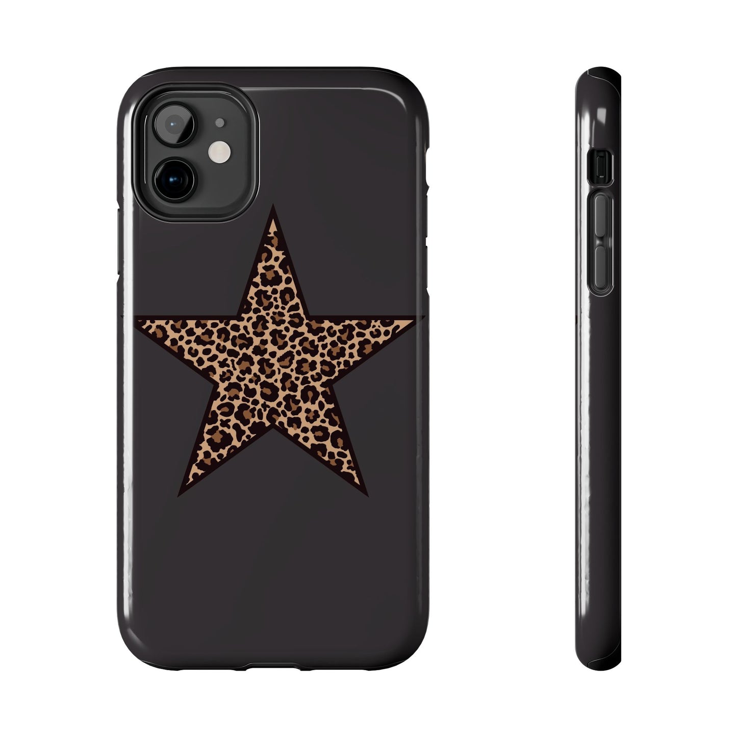 Cheetah Print Star Scandi Style Phone Case