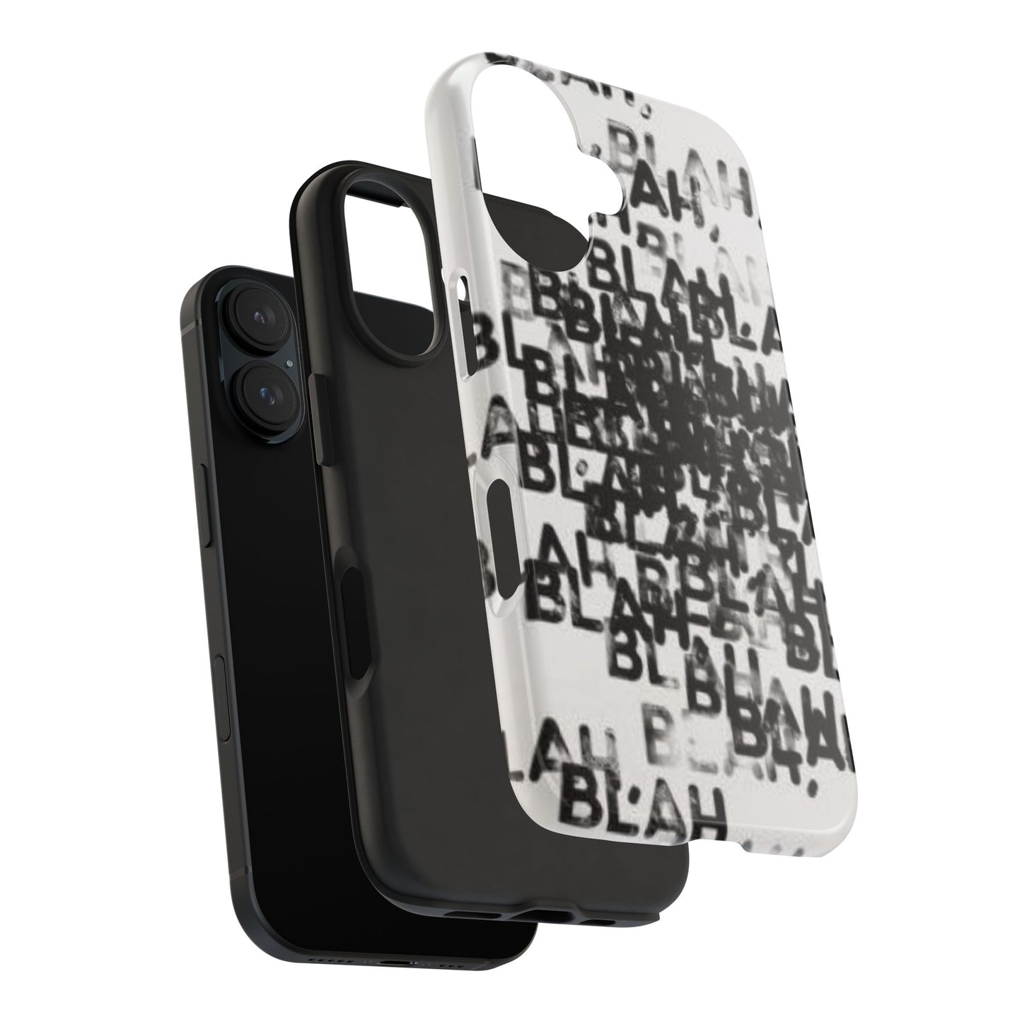 Blah Blah Blah Print Phone Case