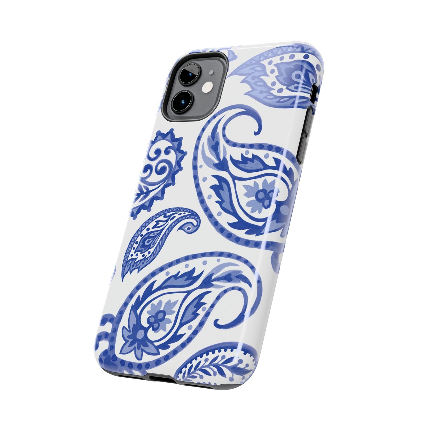 Paisley Blue and White phone case