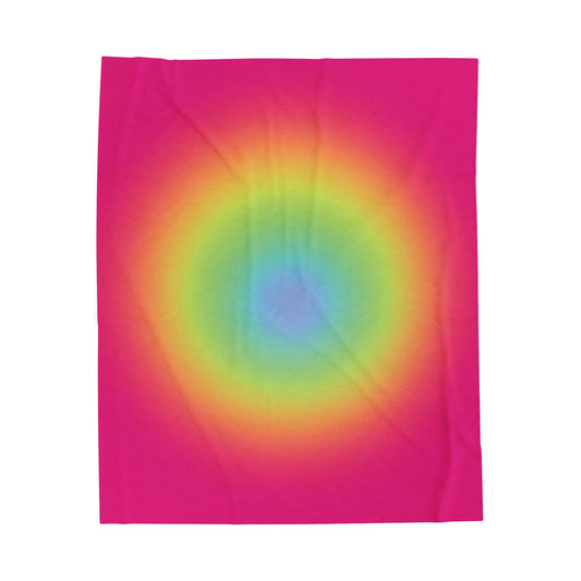 Aura Pink Ty Dye Blanket