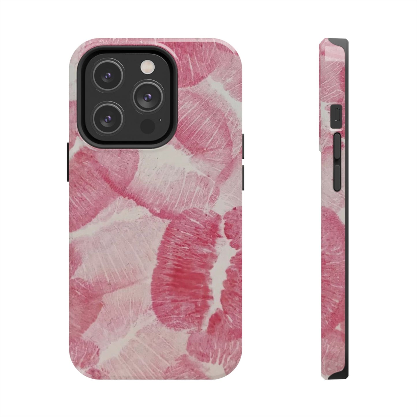 Pink Kiss Lipstick Fashion Aesthetic Glossy Phone Case