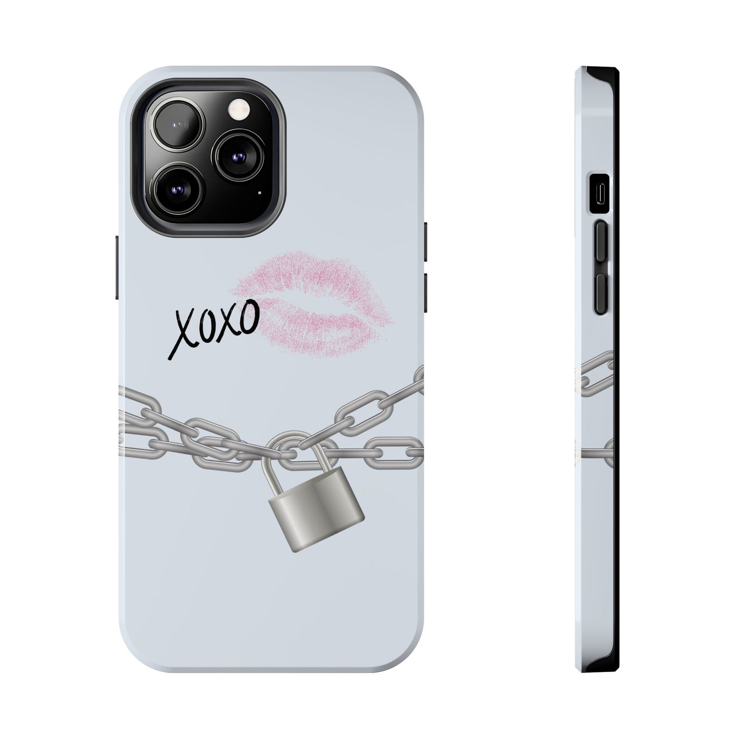 XOXO Love Lock Phone Case - Aesthetic Y2K Girly Style