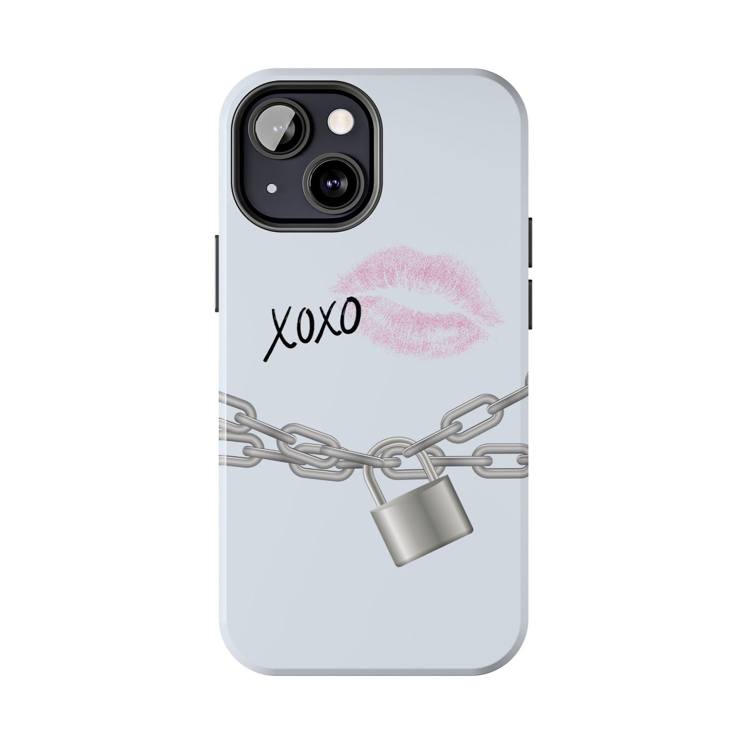 XOXO Love Lock Phone Case - Aesthetic Y2K Girly Style