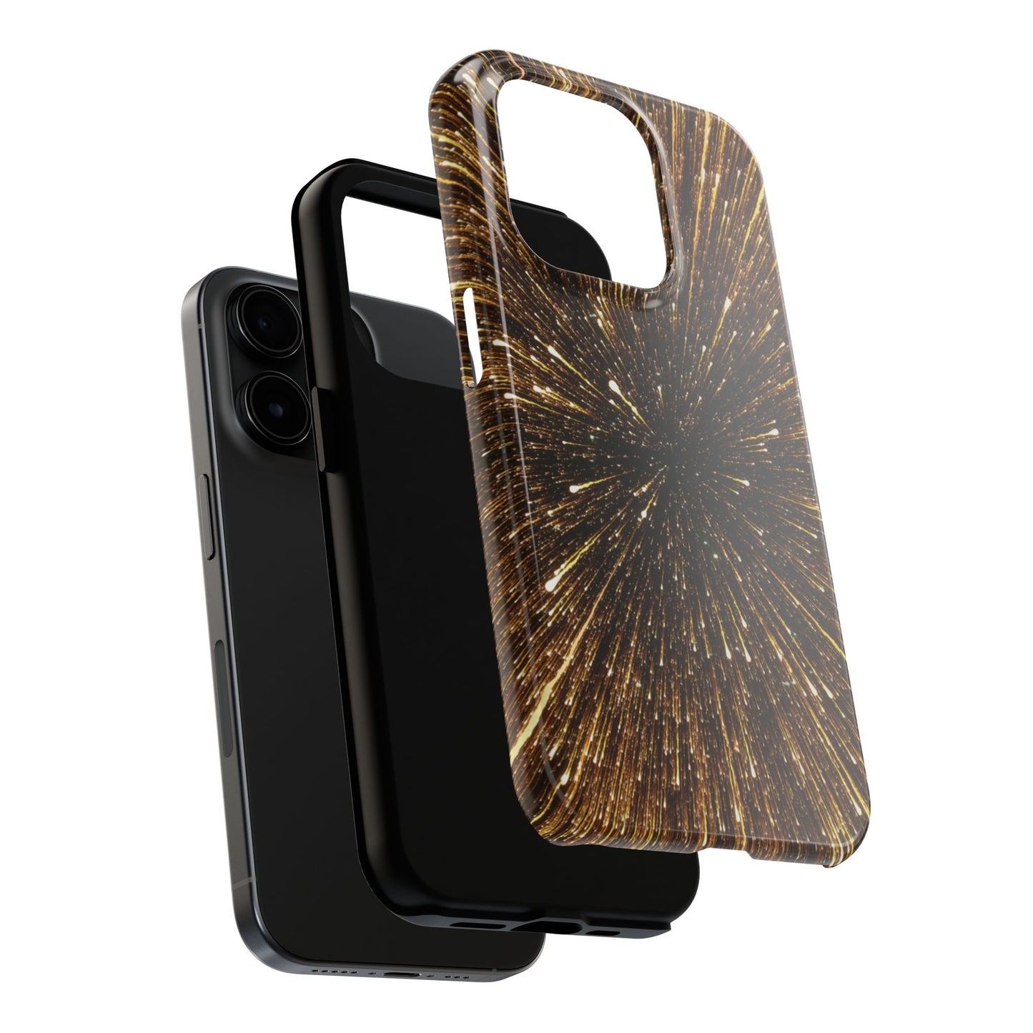 Star Burst Gold Galaxy Phone Case