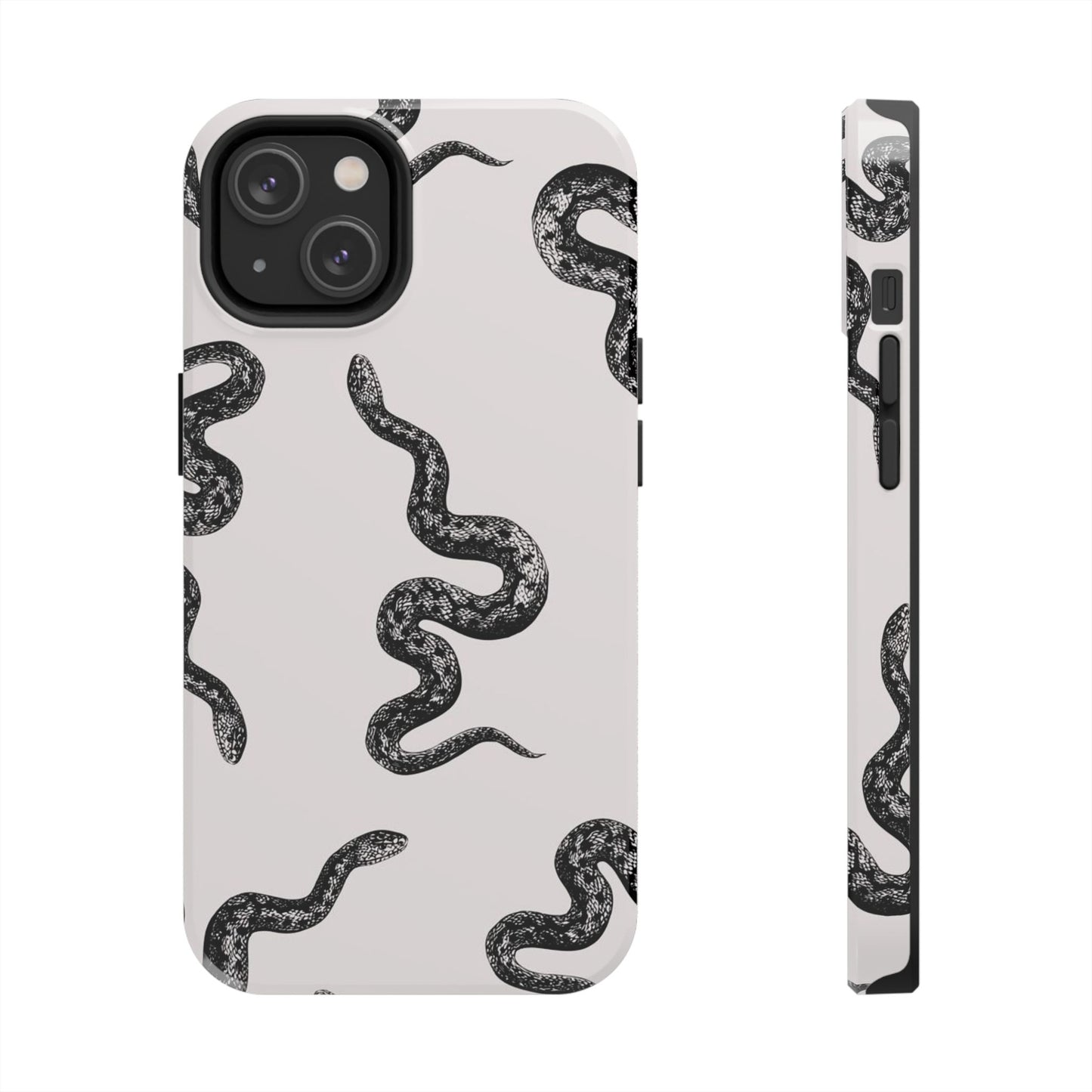 Snake Print Aesthetic Glossy Phone Case