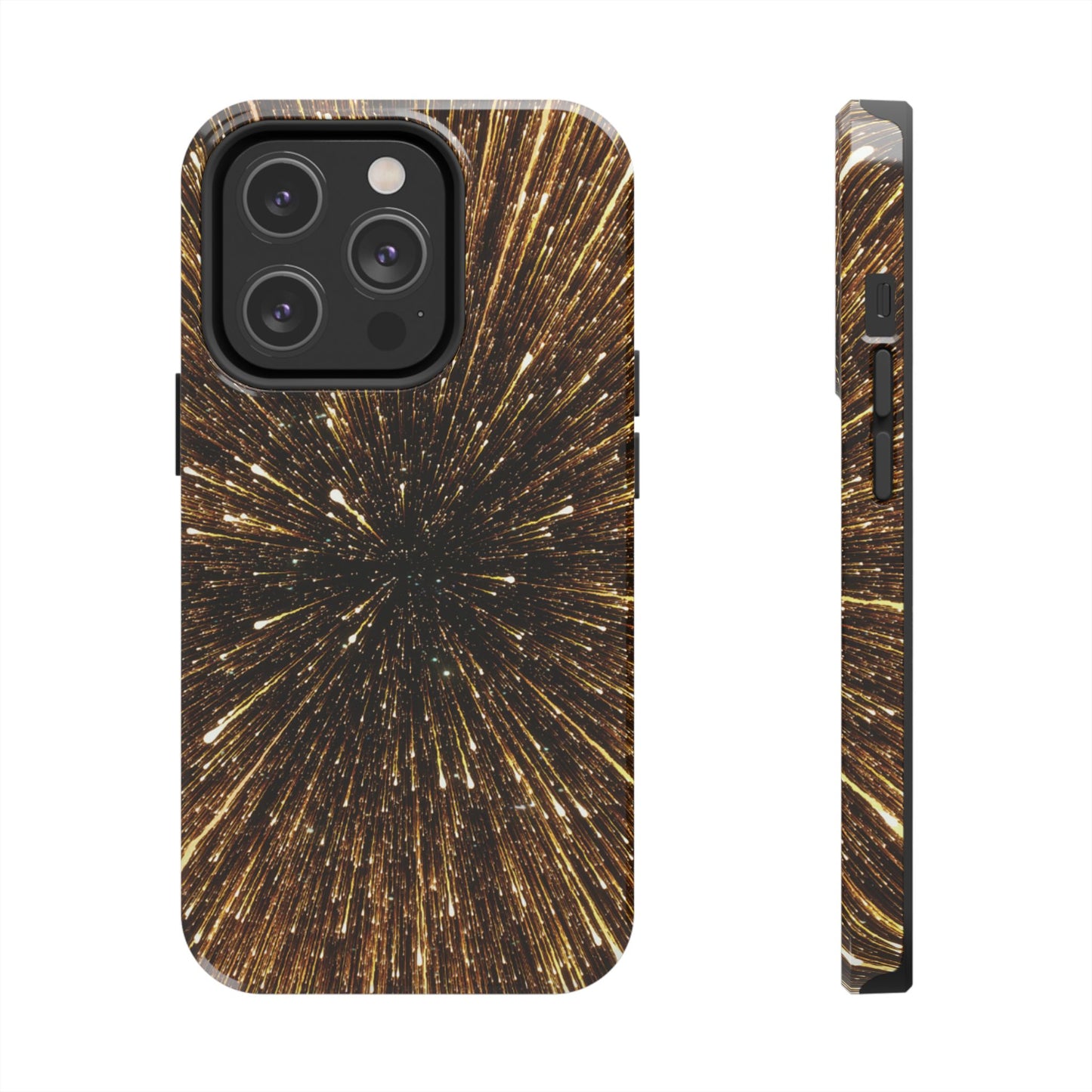Star Burst Gold Galaxy Phone Case