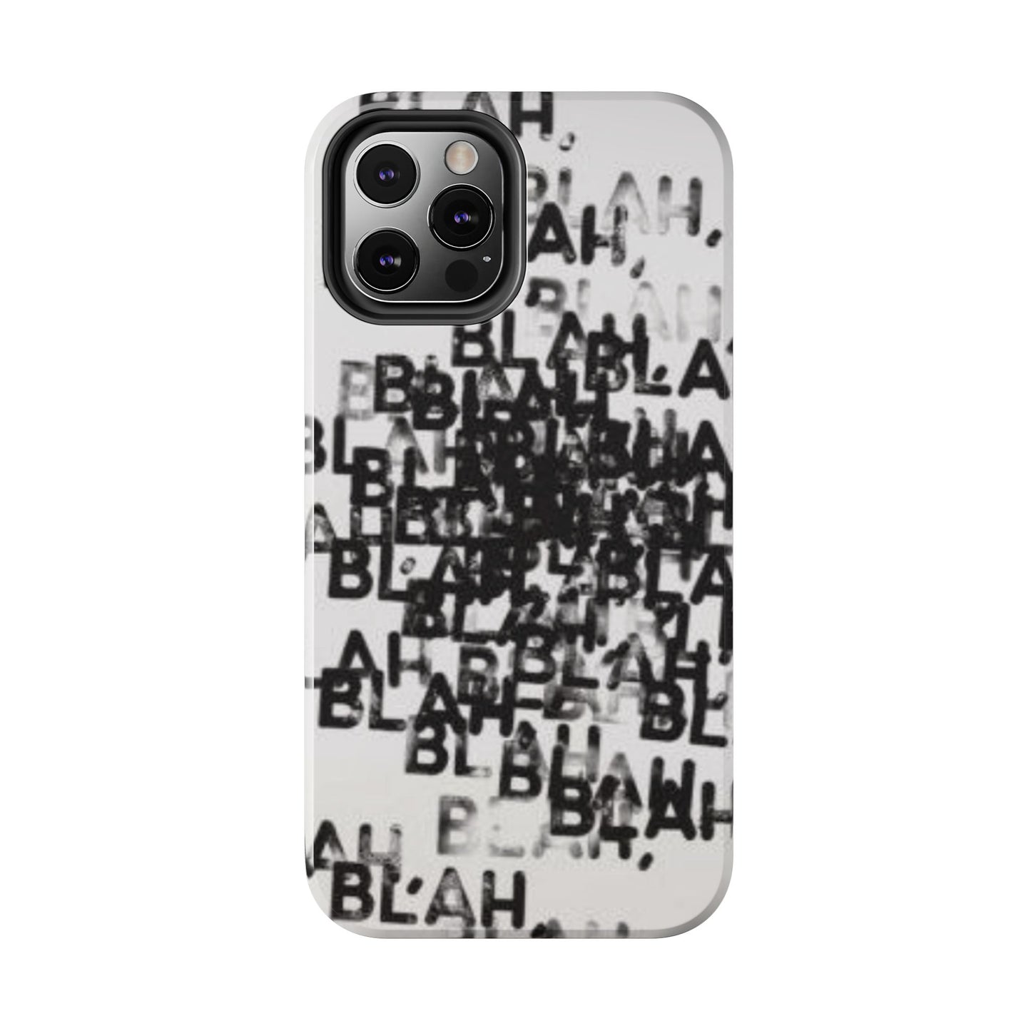 Blah Blah Blah Print Phone Case