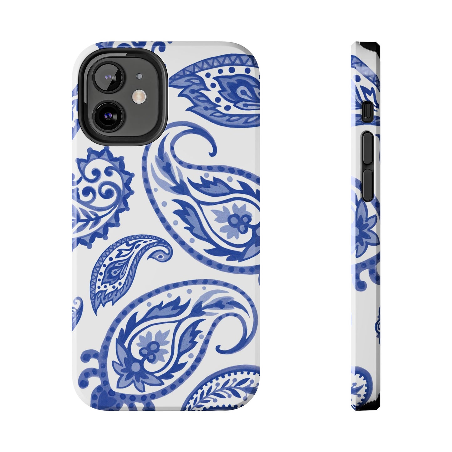 Paisley Blue and White phone case