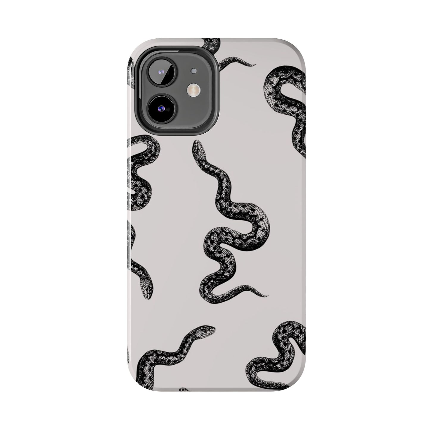 Snake Print Aesthetic Glossy Phone Case