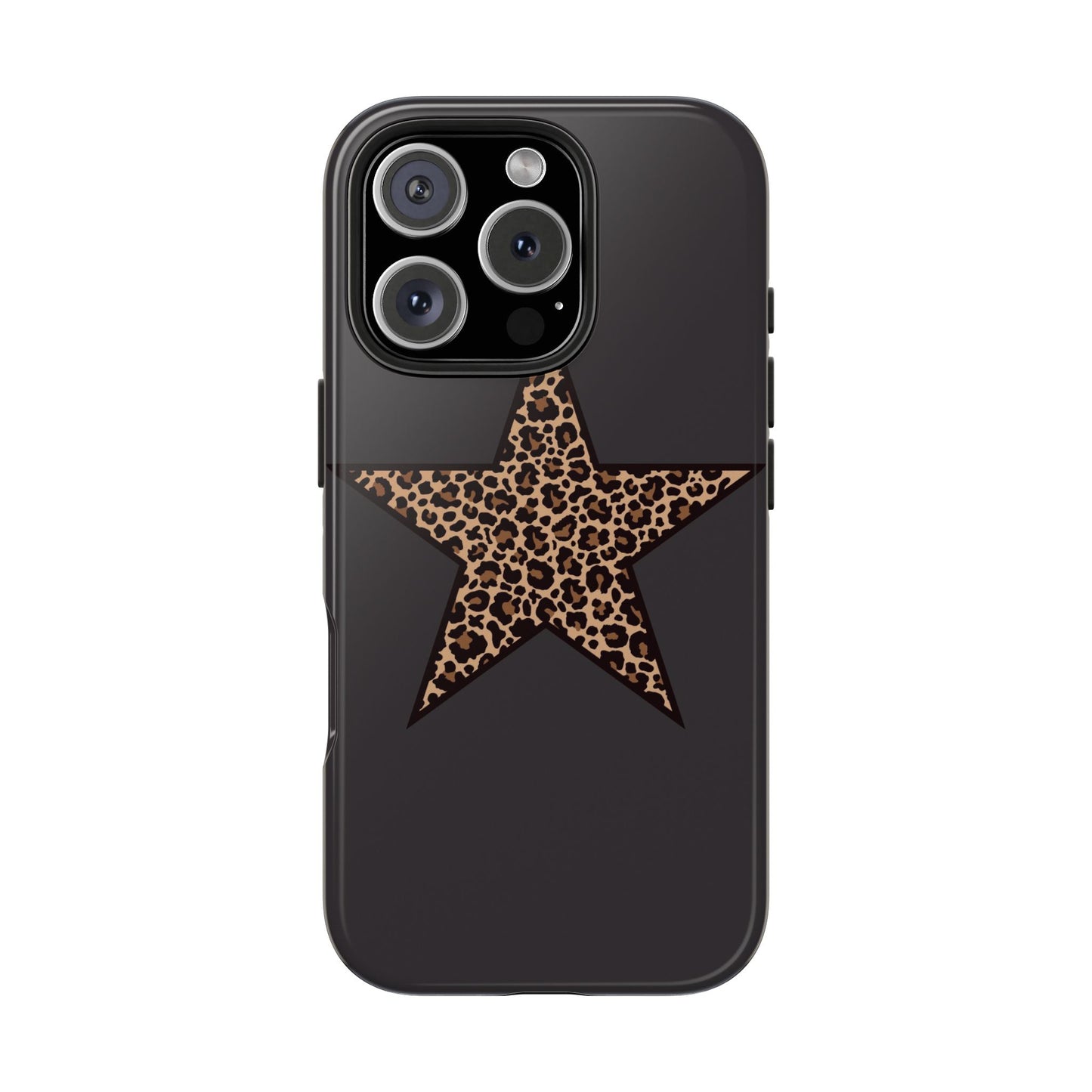 Cheetah Print Star Scandi Style Phone Case