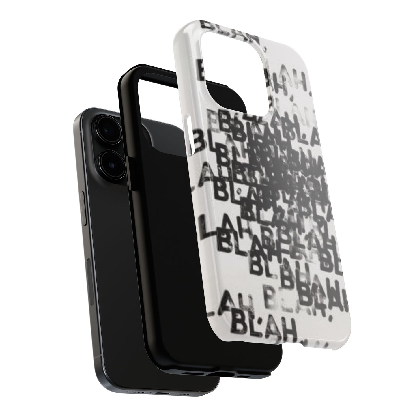 Blah Blah Blah Print Phone Case