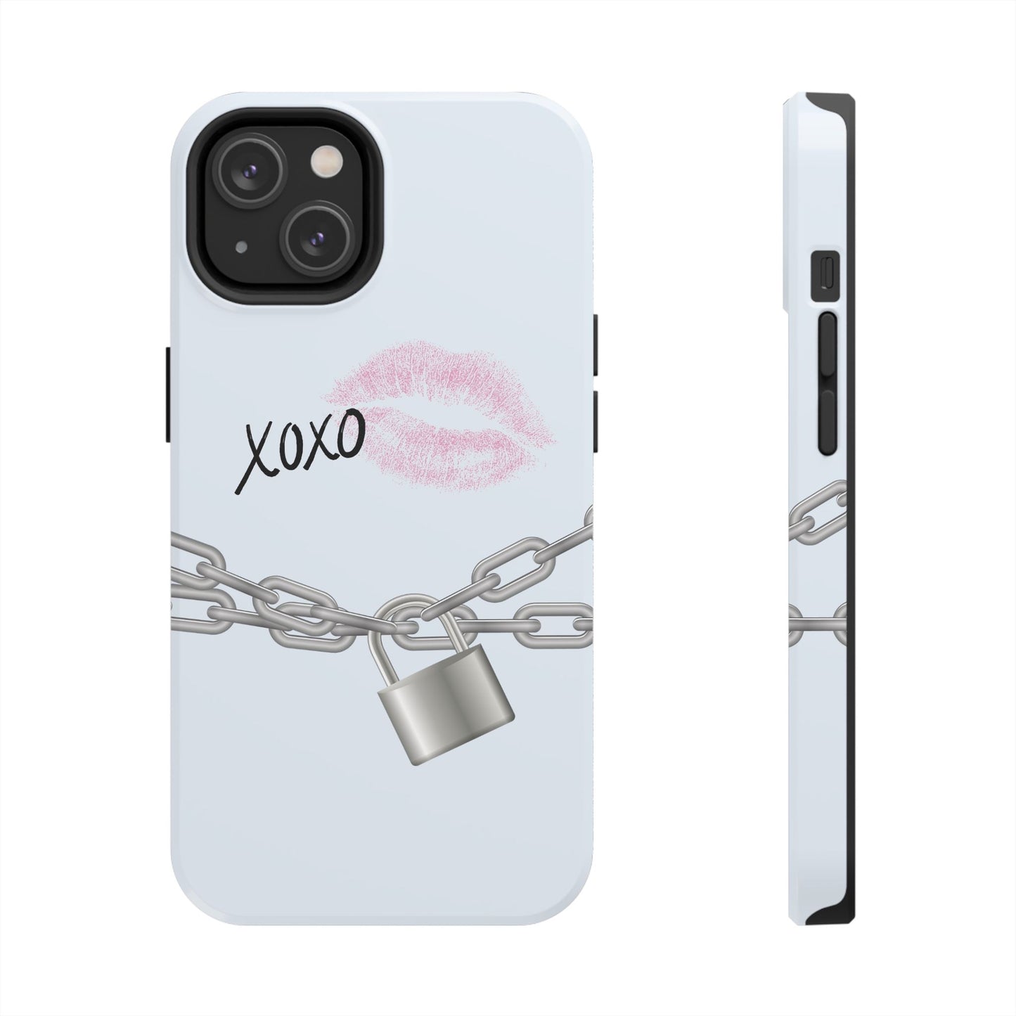 XOXO Love Lock Phone Case - Aesthetic Y2K Girly Style