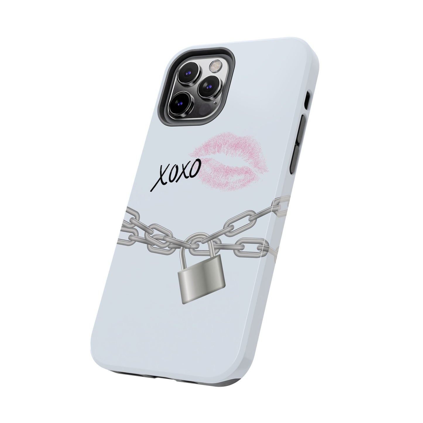 XOXO Love Lock Phone Case - Aesthetic Y2K Girly Style