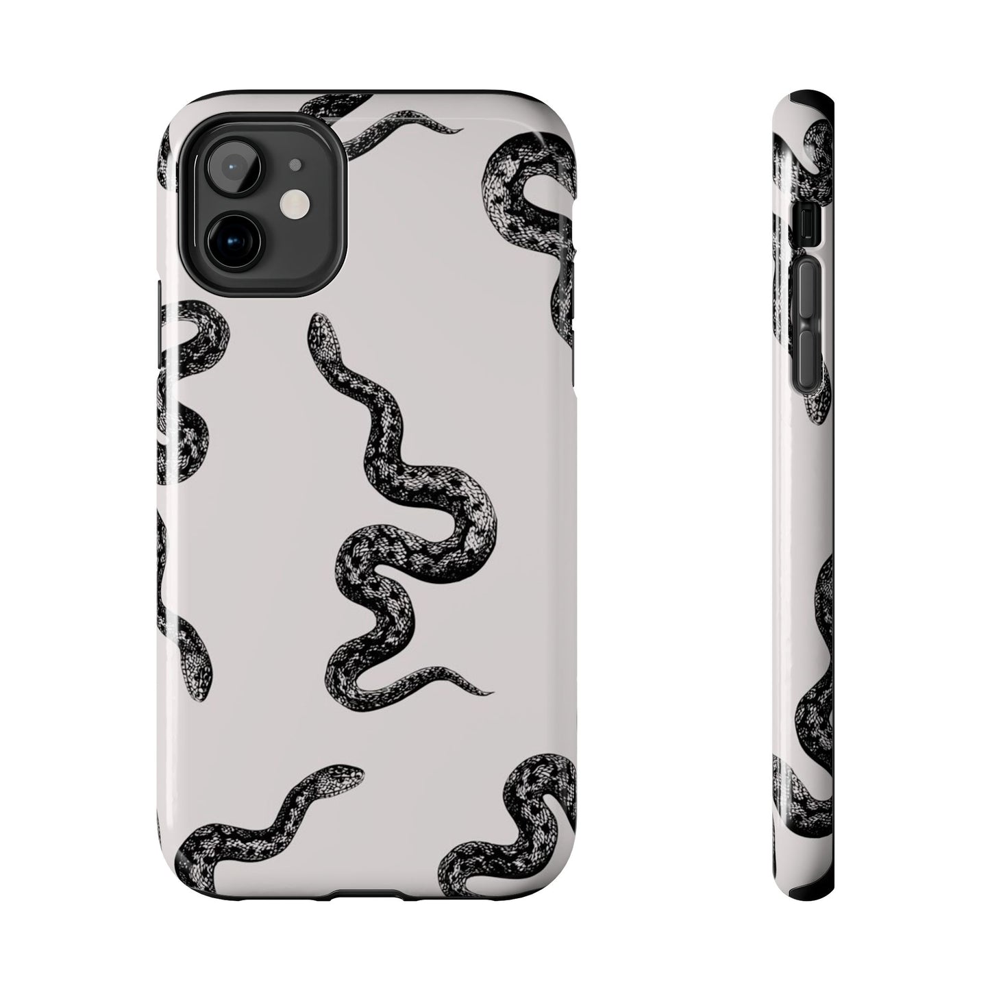 Snake Print Aesthetic Glossy Phone Case