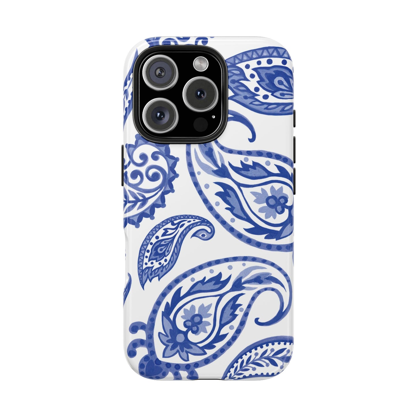 Paisley Blue and White phone case
