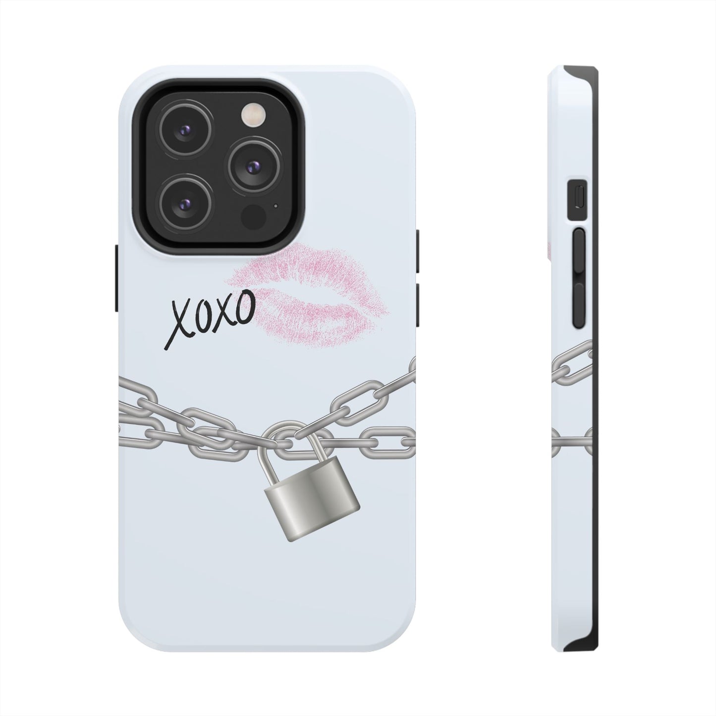 XOXO Love Lock Phone Case - Aesthetic Y2K Girly Style
