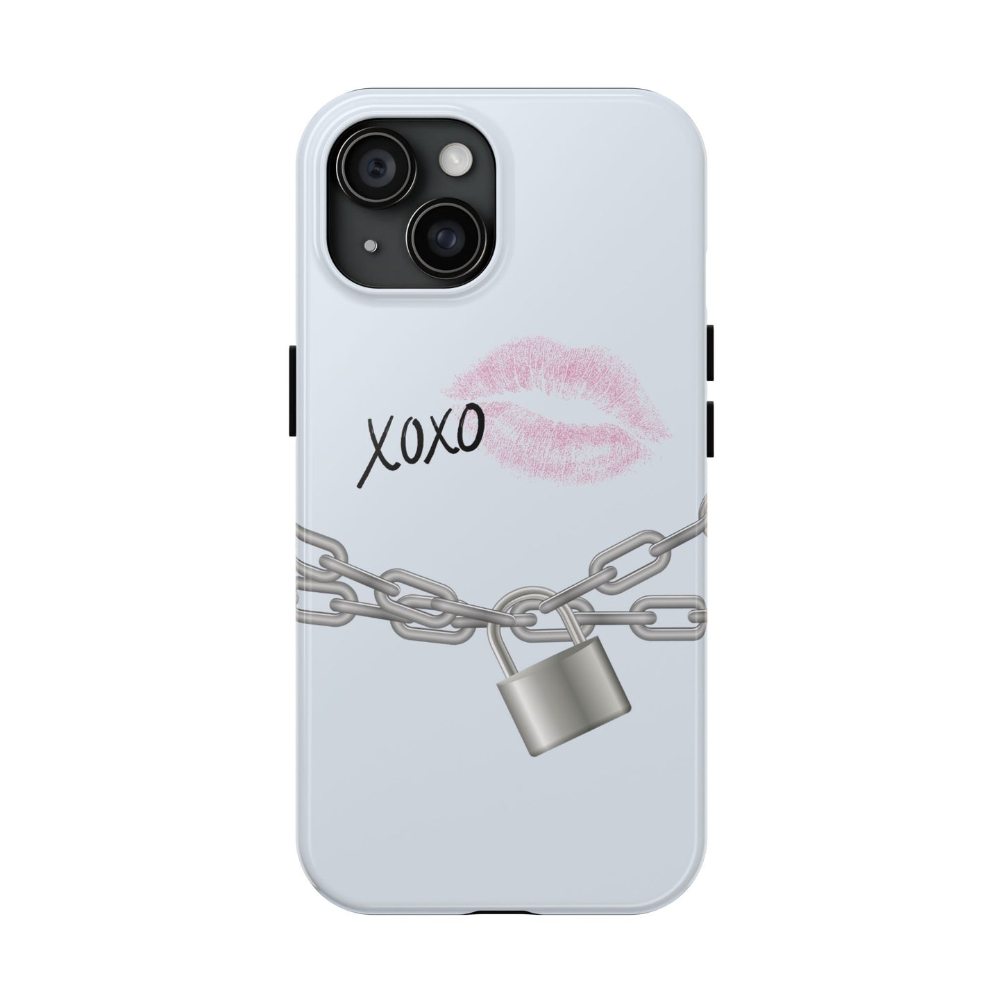 XOXO Love Lock Phone Case - Aesthetic Y2K Girly Style