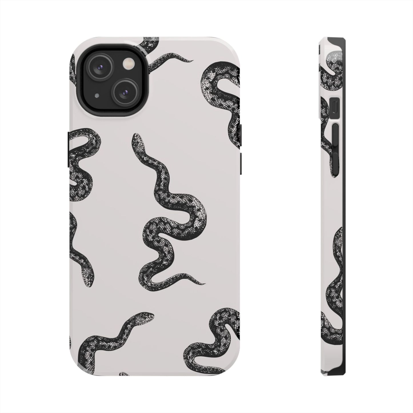 Snake Print Aesthetic Glossy Phone Case