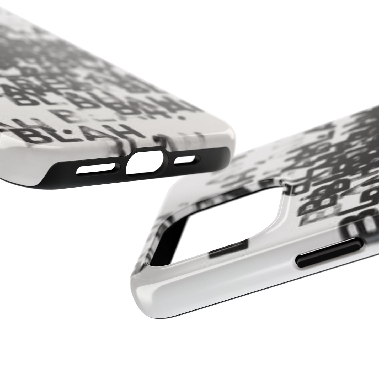 Blah Blah Blah Print Phone Case