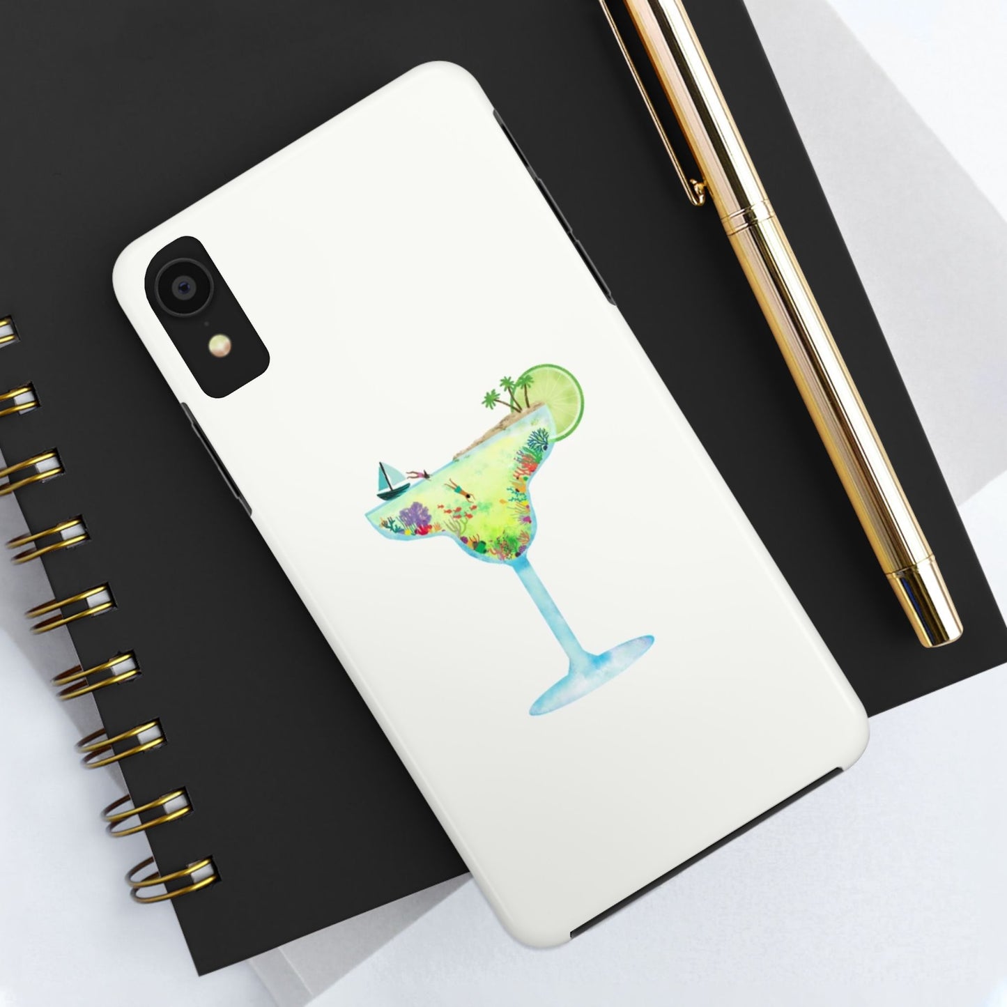 Glossy Phone Case, Summer Phone Case, Cute, Glossy Phone Case, Coastal Summer
