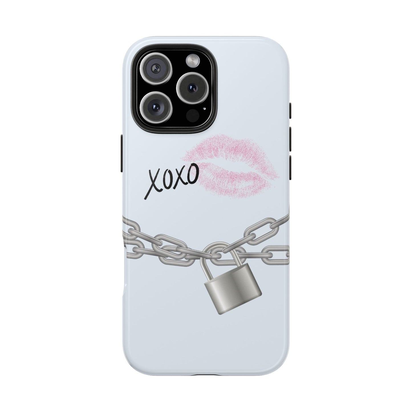 XOXO Love Lock Phone Case - Aesthetic Y2K Girly Style