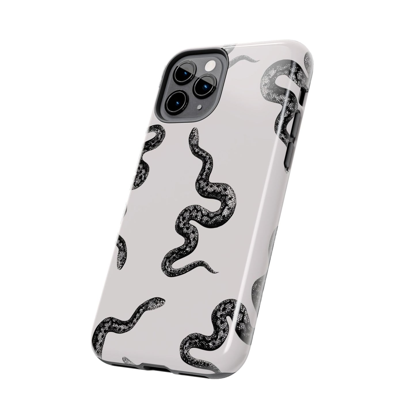 Snake Print Aesthetic Glossy Phone Case