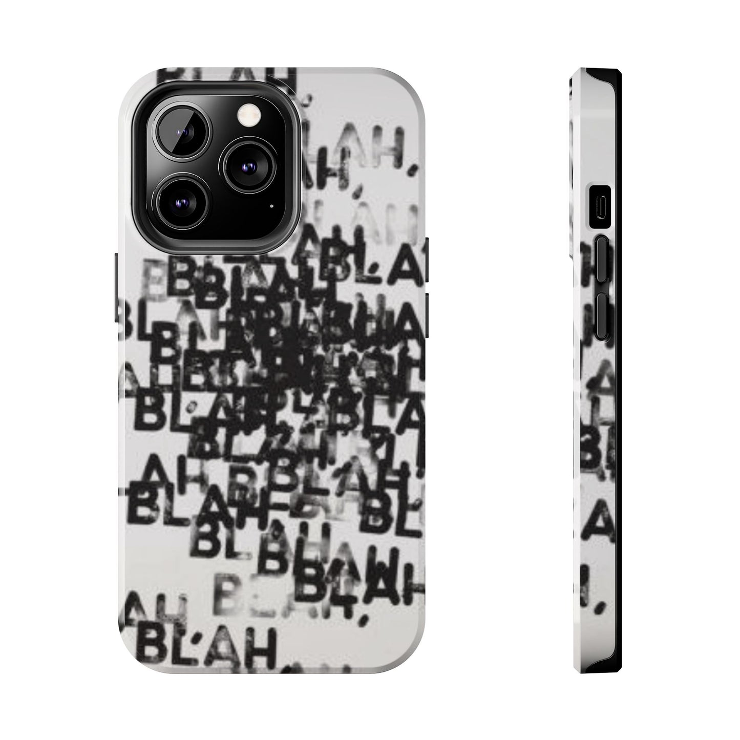 Blah Blah Blah Print Phone Case