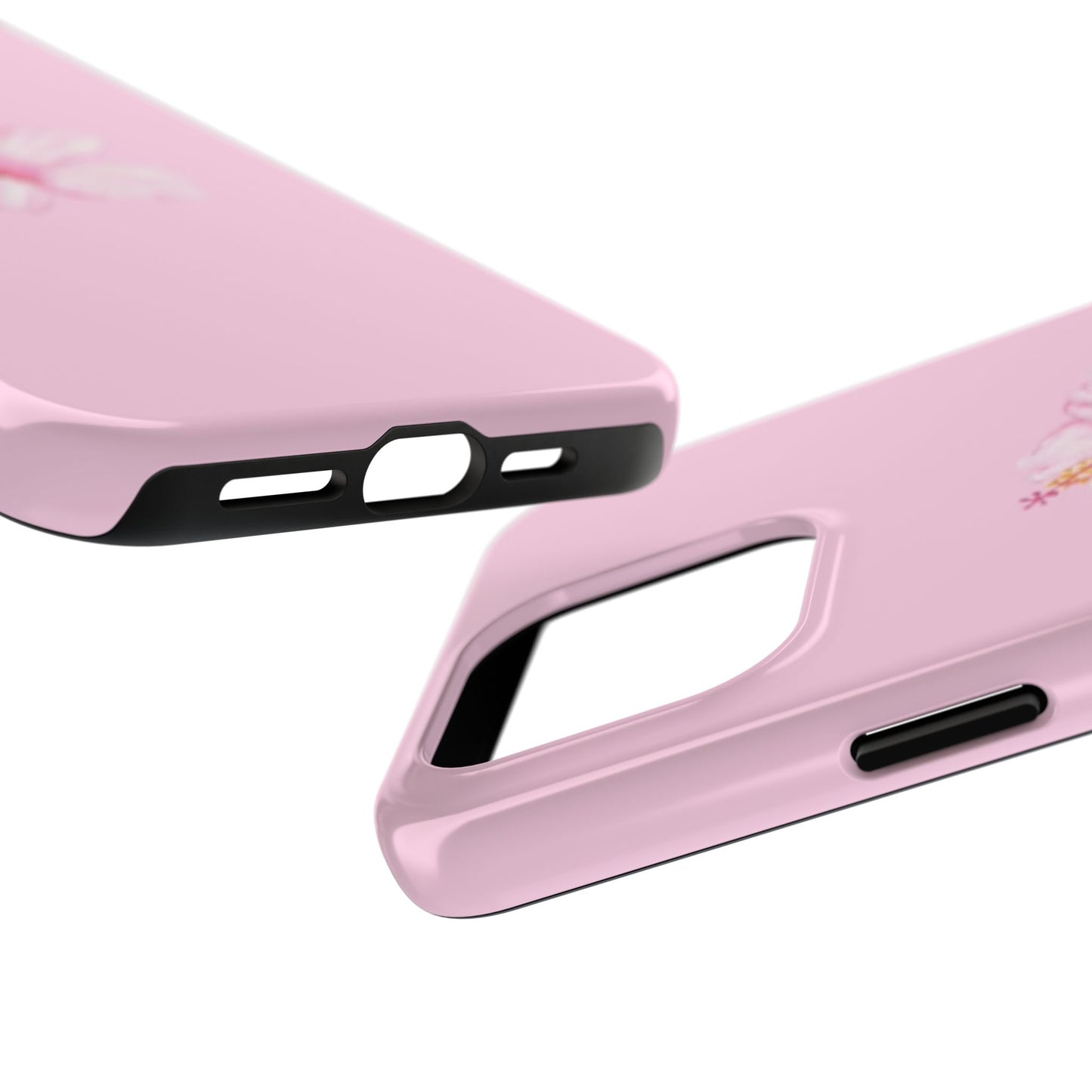 Hibiscus Flower Phone Case, Pink, Tropical, Hawaiin, Clean Girl Aesthetic, Preppy, Glossy Phone Case