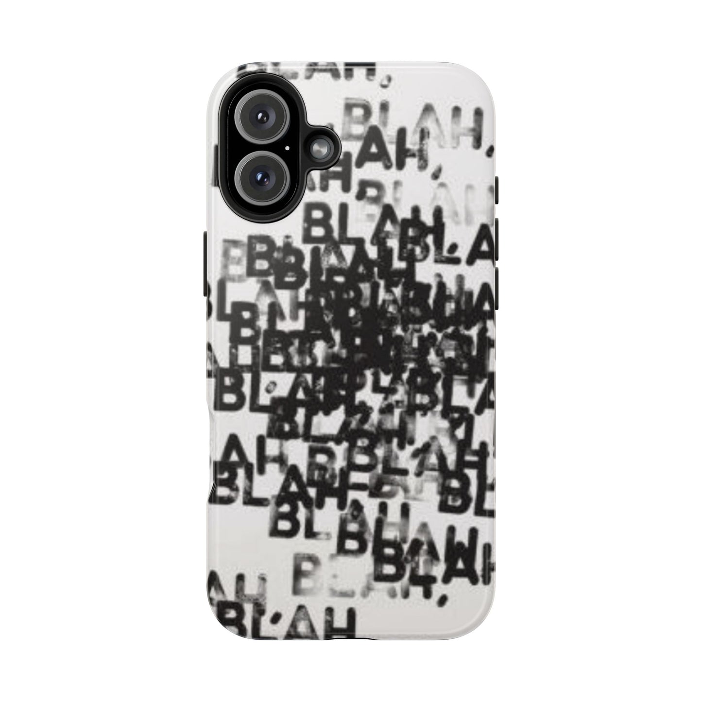 Blah Blah Blah Print Phone Case