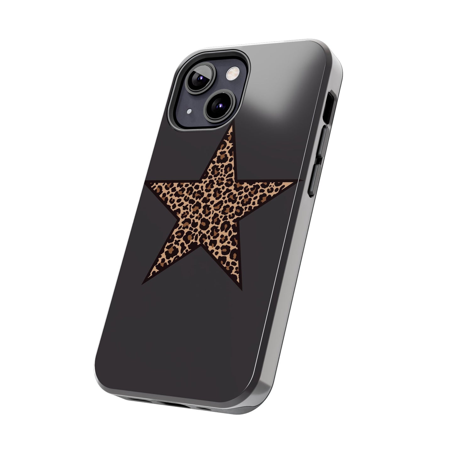 Cheetah Print Star Scandi Style Phone Case