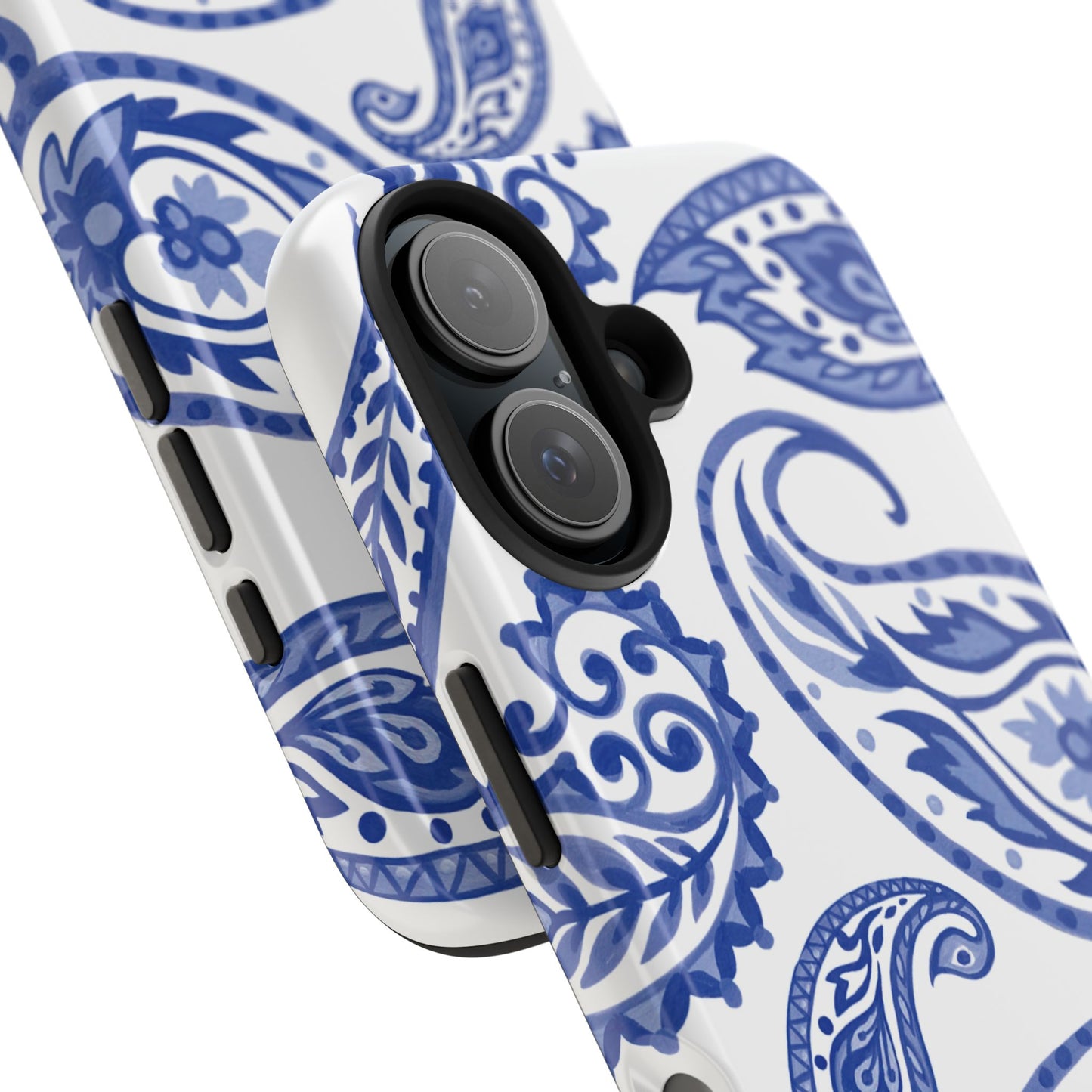 Paisley Blue and White phone case
