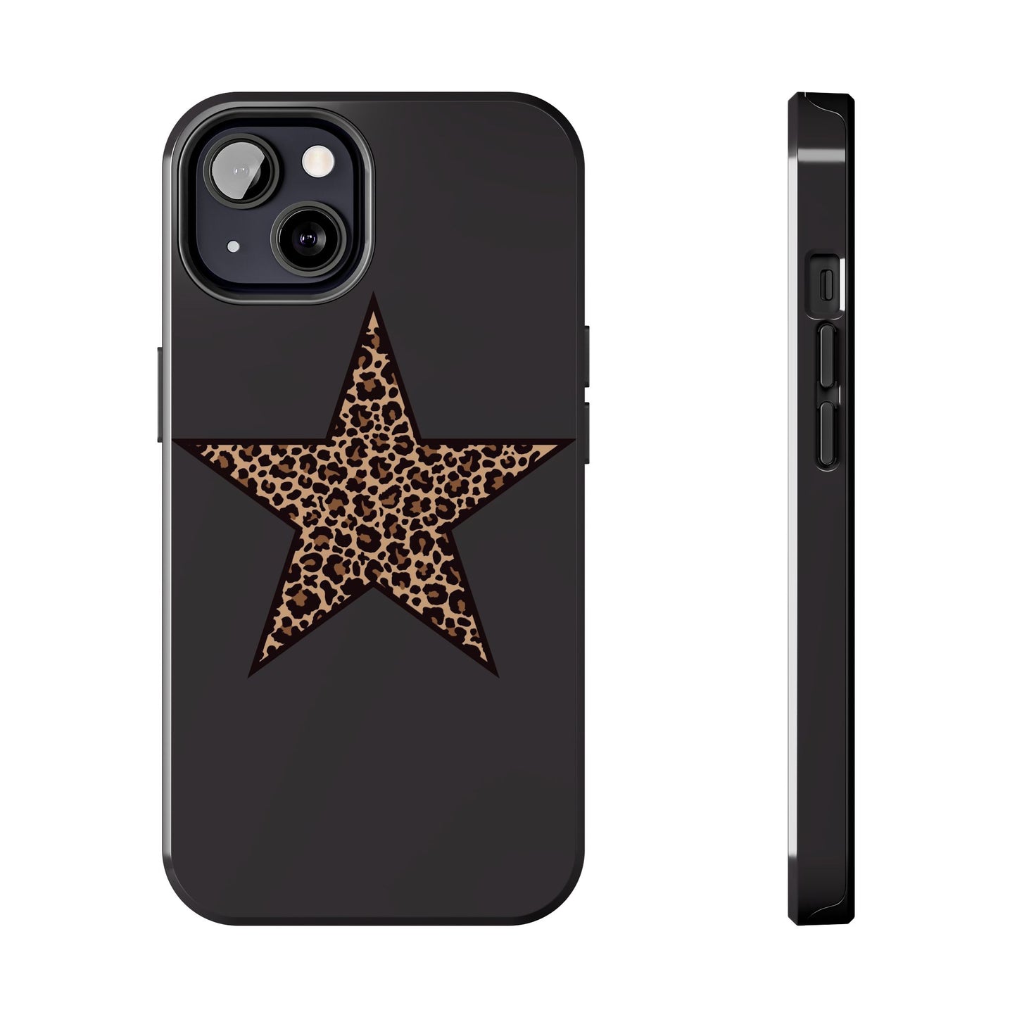 Cheetah Print Star Scandi Style Phone Case