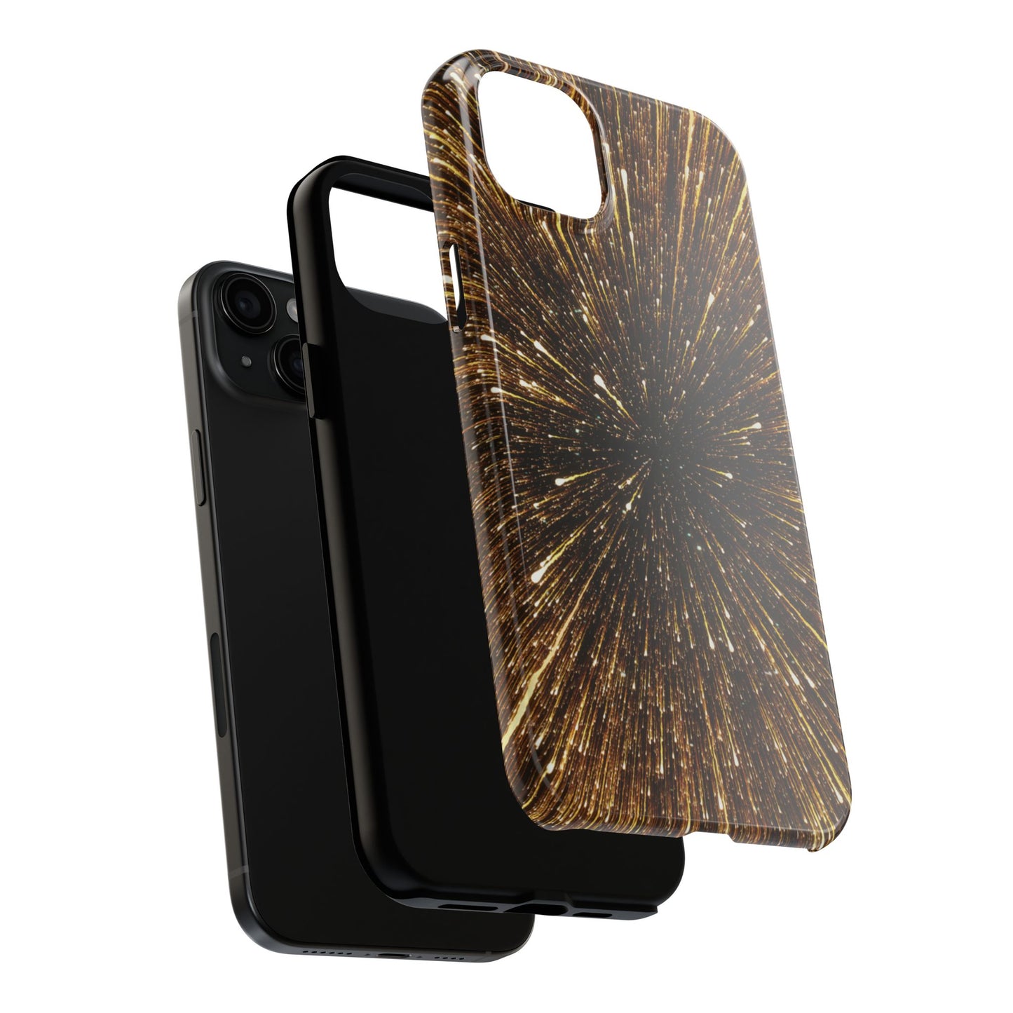 Star Burst Gold Galaxy Phone Case