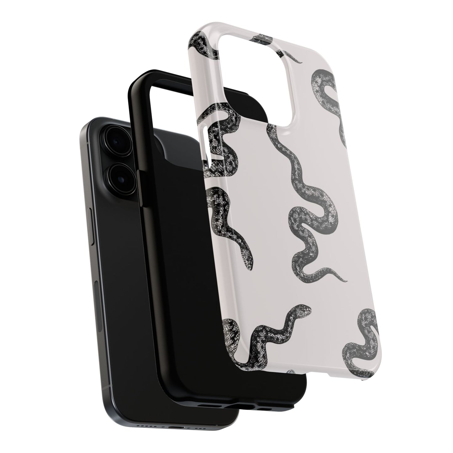 Snake Print Aesthetic Glossy Phone Case