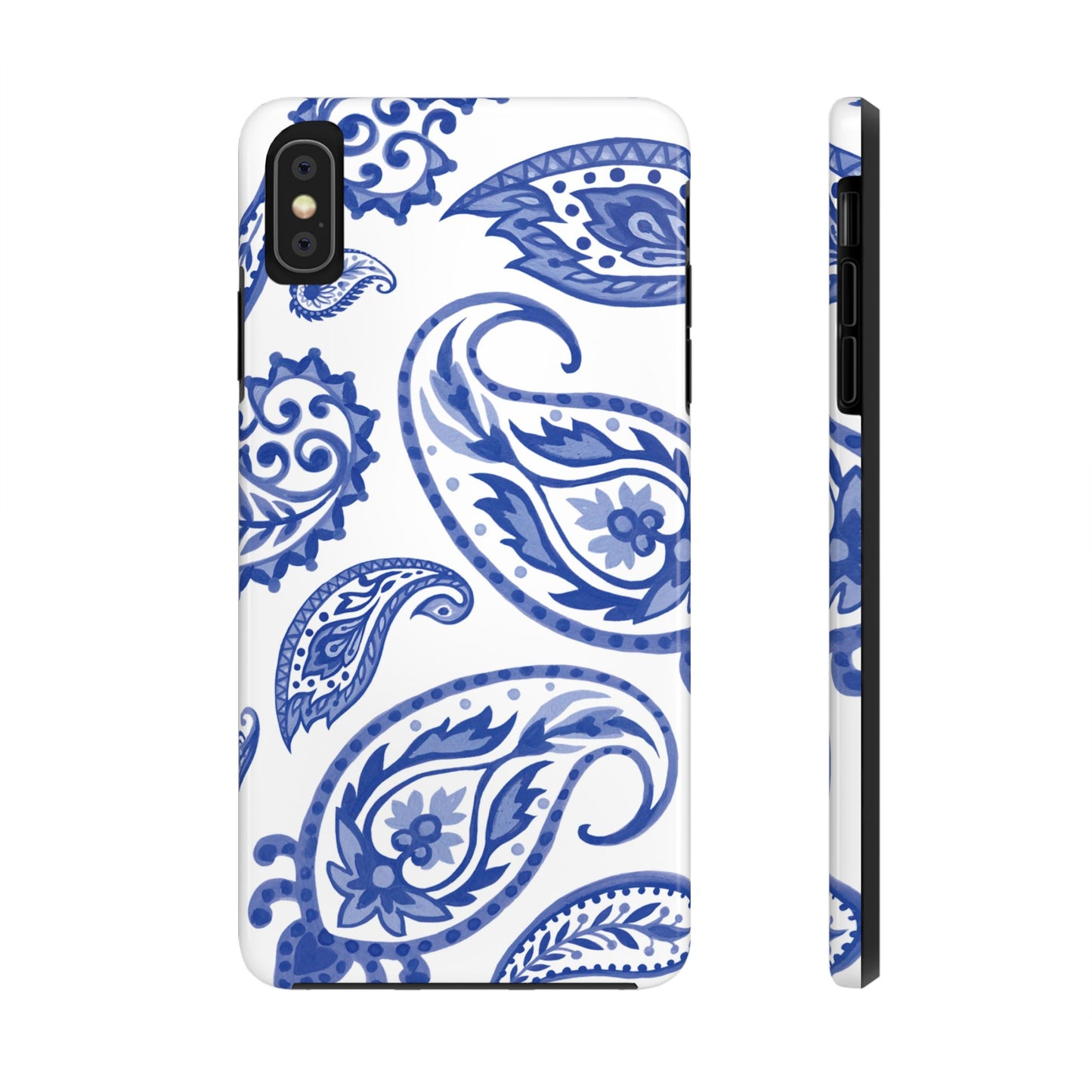 Paisley Blue and White phone case