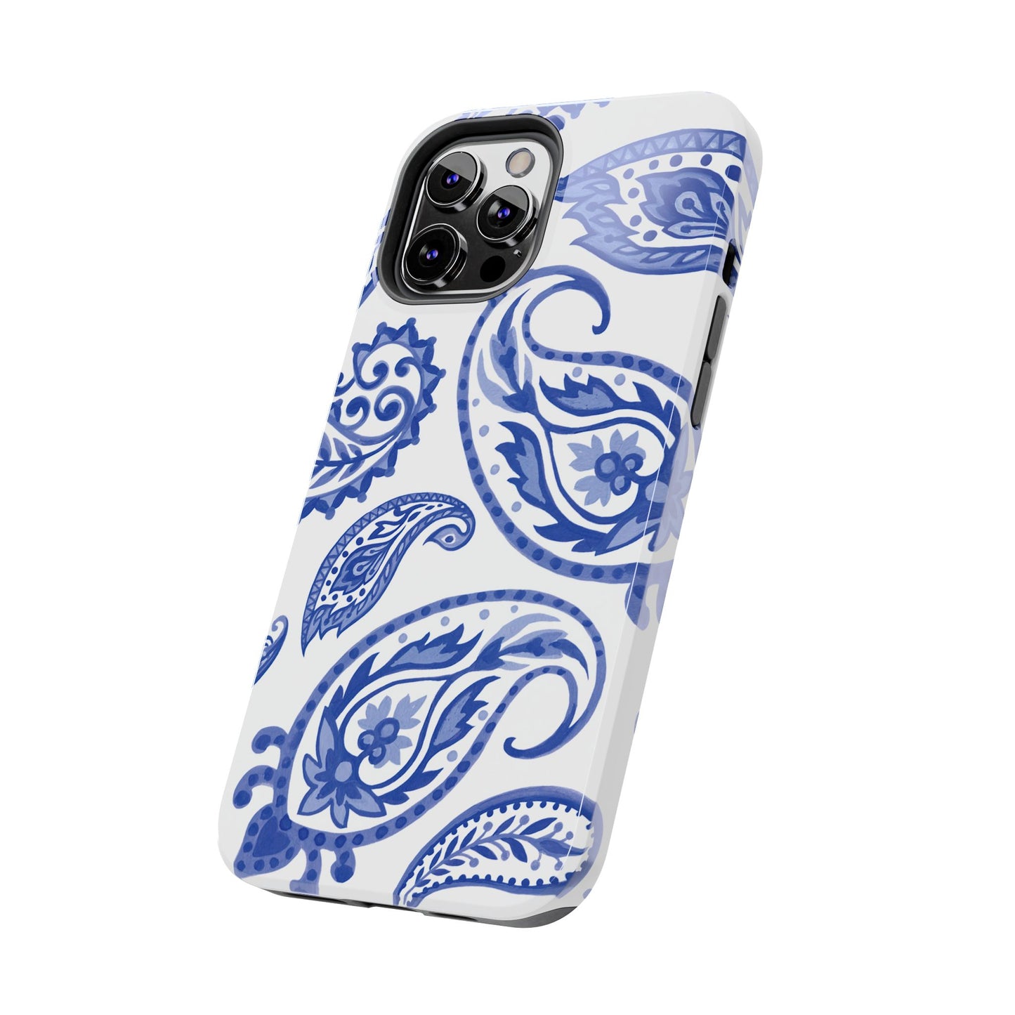 Paisley Blue and White phone case