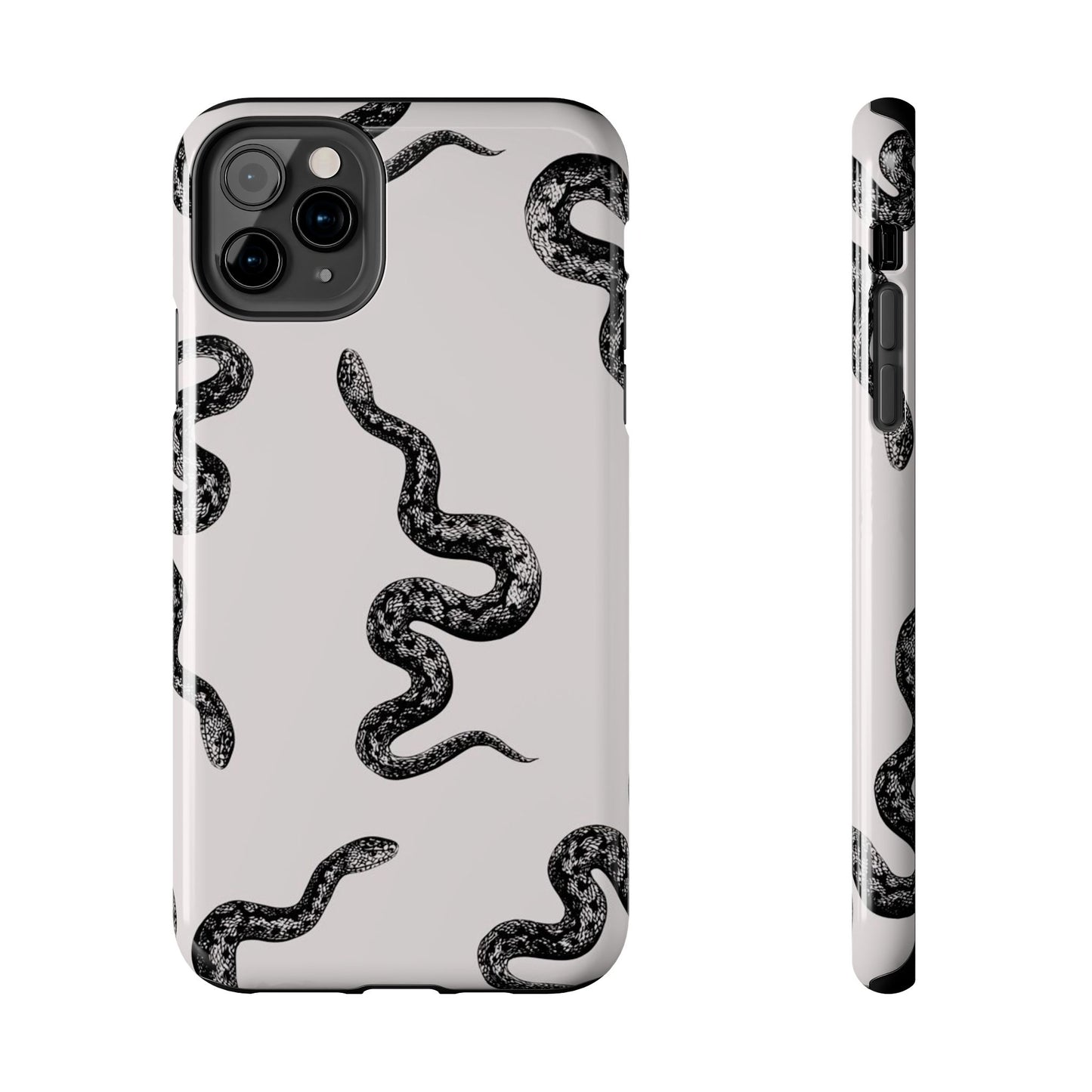Snake Print Aesthetic Glossy Phone Case